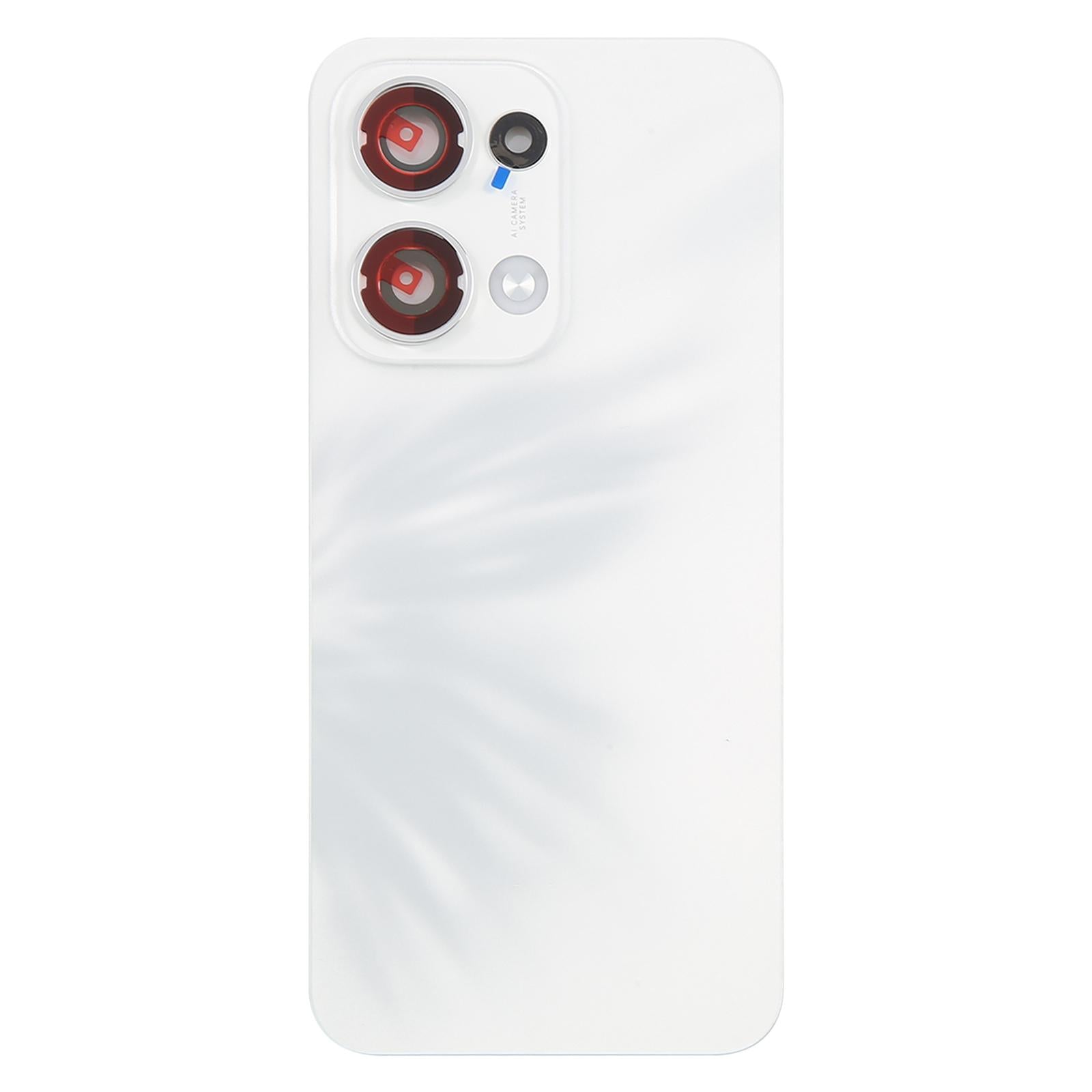 Back Glass Panel for Oppo Reno 13 5G White with Camera Lens - EGFix