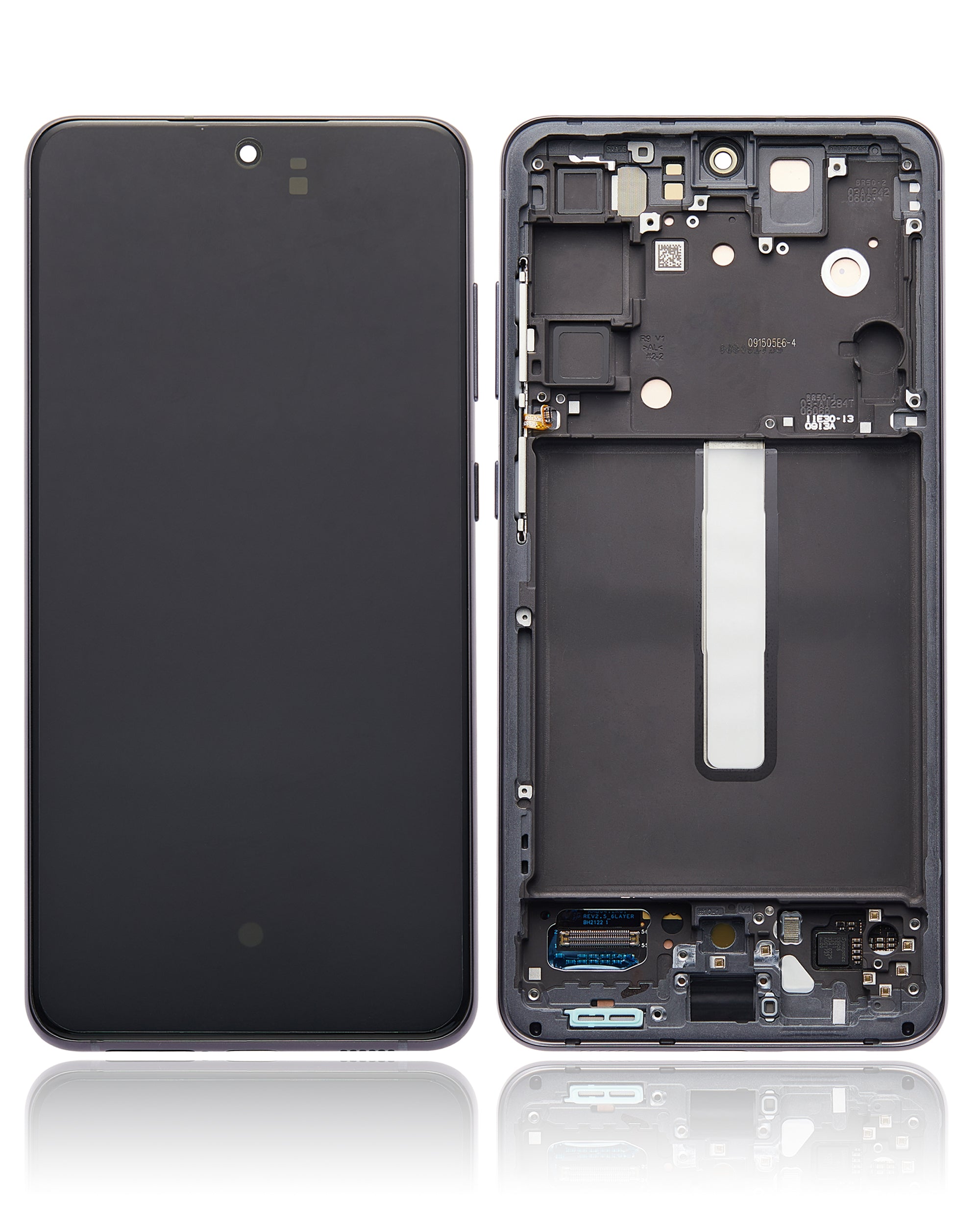 OLED Display Screen for Samsung Galaxy S21 FE 5G (Folder Combo) with Frame  Black