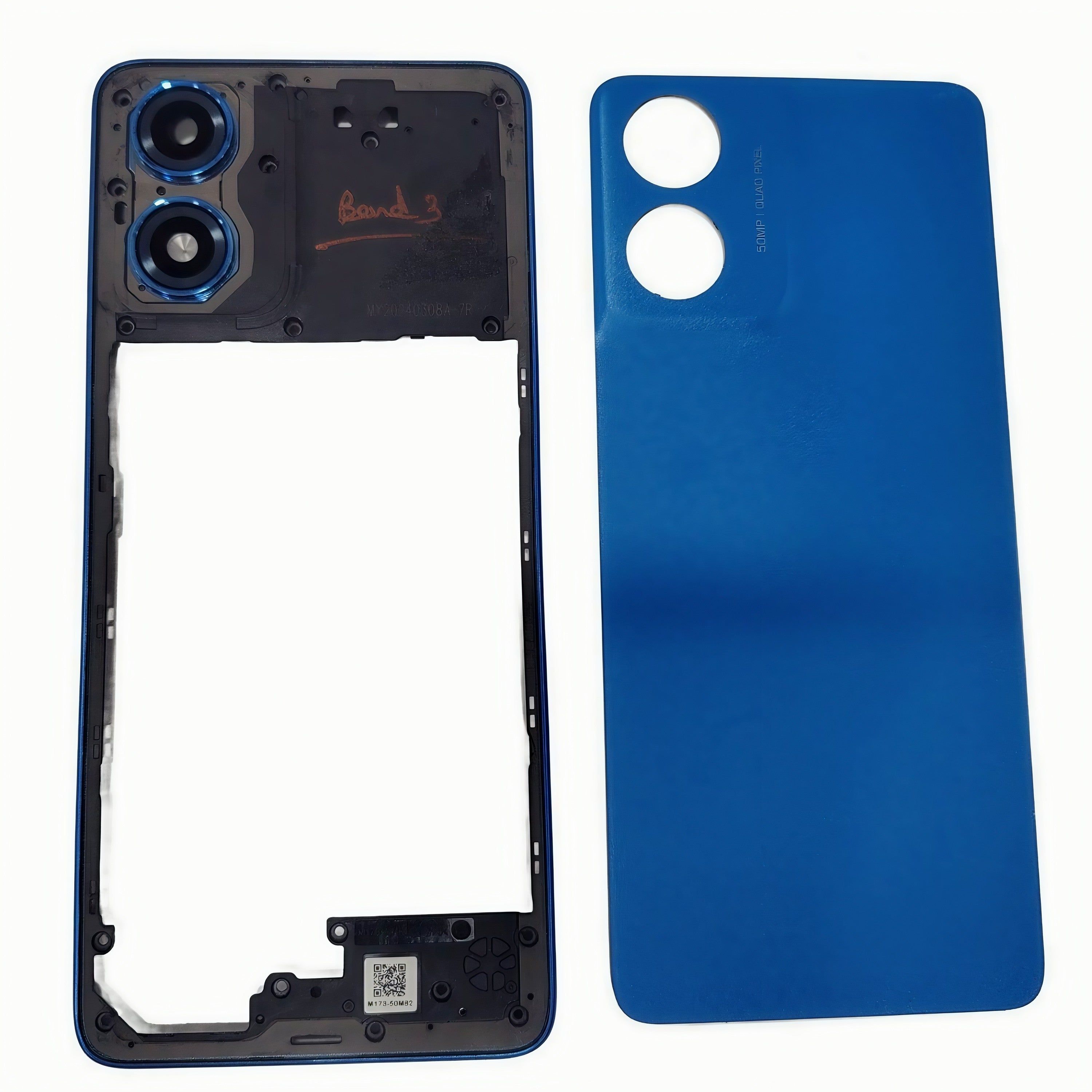 Back Panel Housing Body Cover for Motorola Moto G04 Blue - EGFix