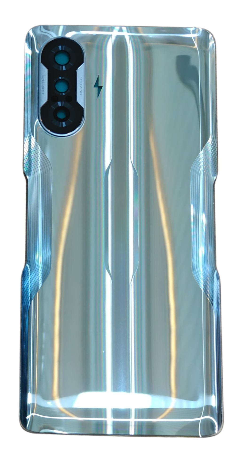 Back Glass Panel with Camera Lens for Poco F3 GT Silver - EGFix