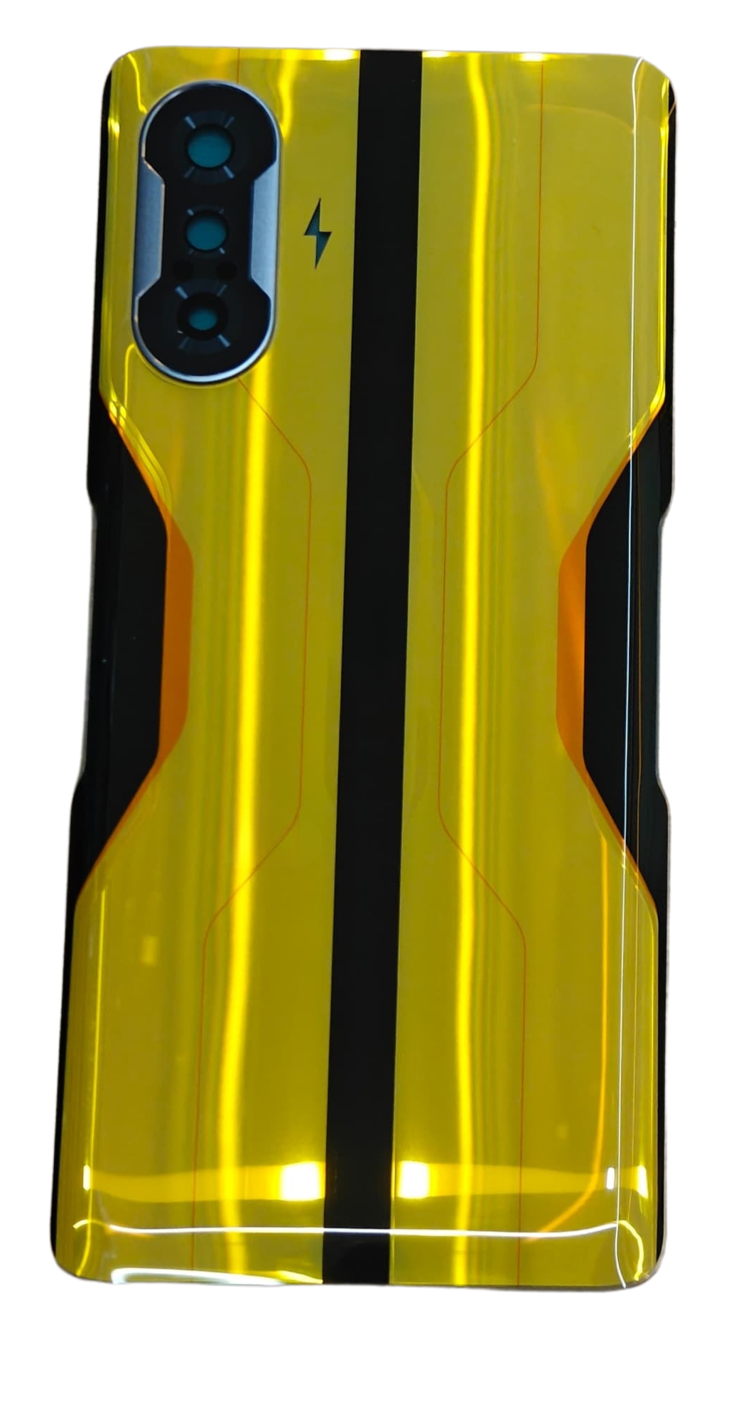 Back Glass Panel with Camera Lens for Poco F3 GT Yellow - EGFix