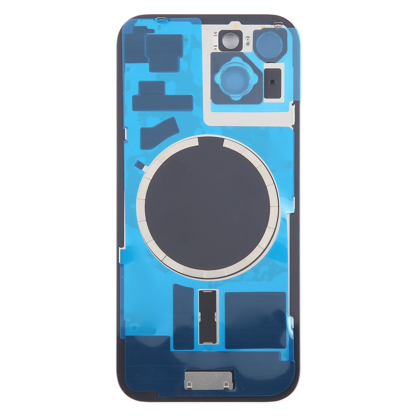 Back Glass Panel for for Apple iPhone 15 Black with Camera Lens and Magsafe Magnet (Copy)