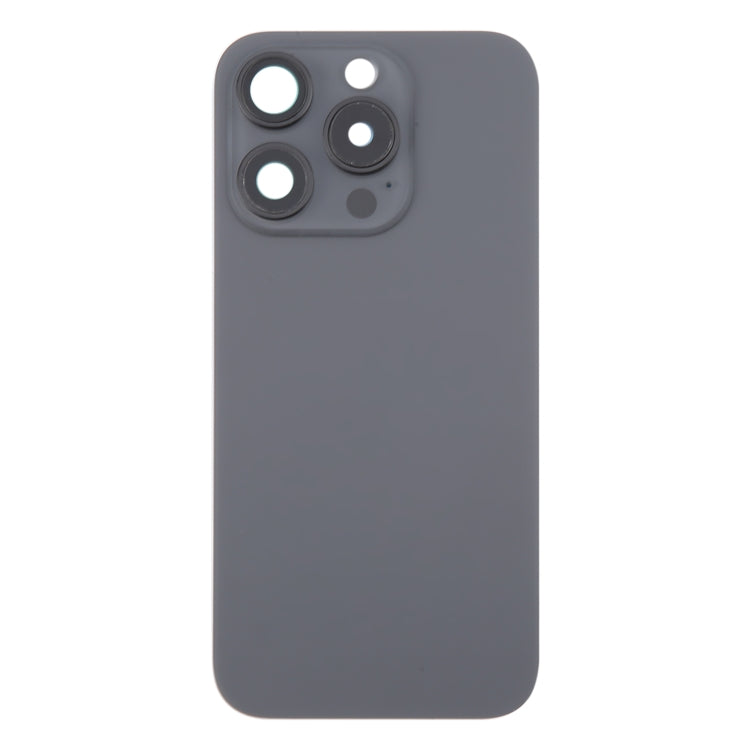Back Glass Panel for for Apple iPhone 16 Pro Max Black with Camera Lens
