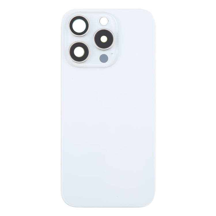 Back Glass Panel for for Apple iPhone 16 Pro Max White with Camera Lens