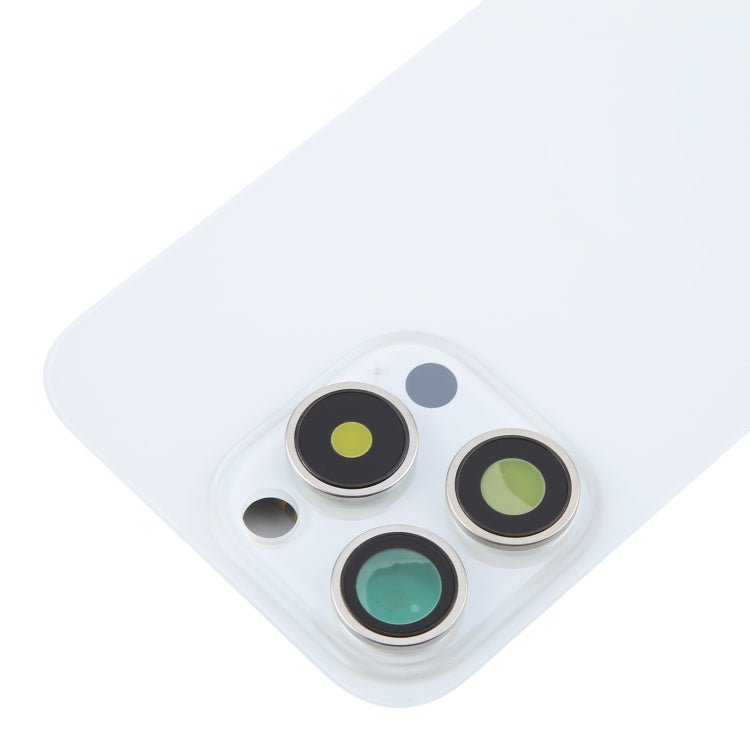 Back Glass Panel for for Apple iPhone 16 Pro Max White with Camera Lens