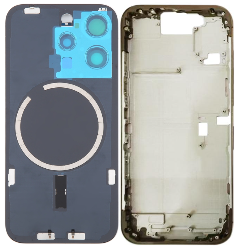 Back Panel Housing Body for Apple iPhone 16 Pro Titanium Gold EGFix