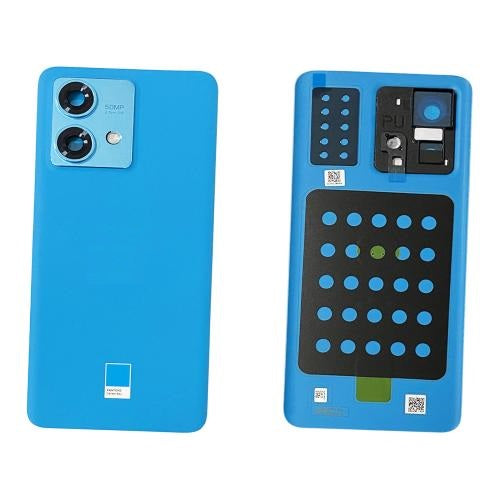 Back Panel for Motorola Edge 40 Neo Blue with Camera Lens