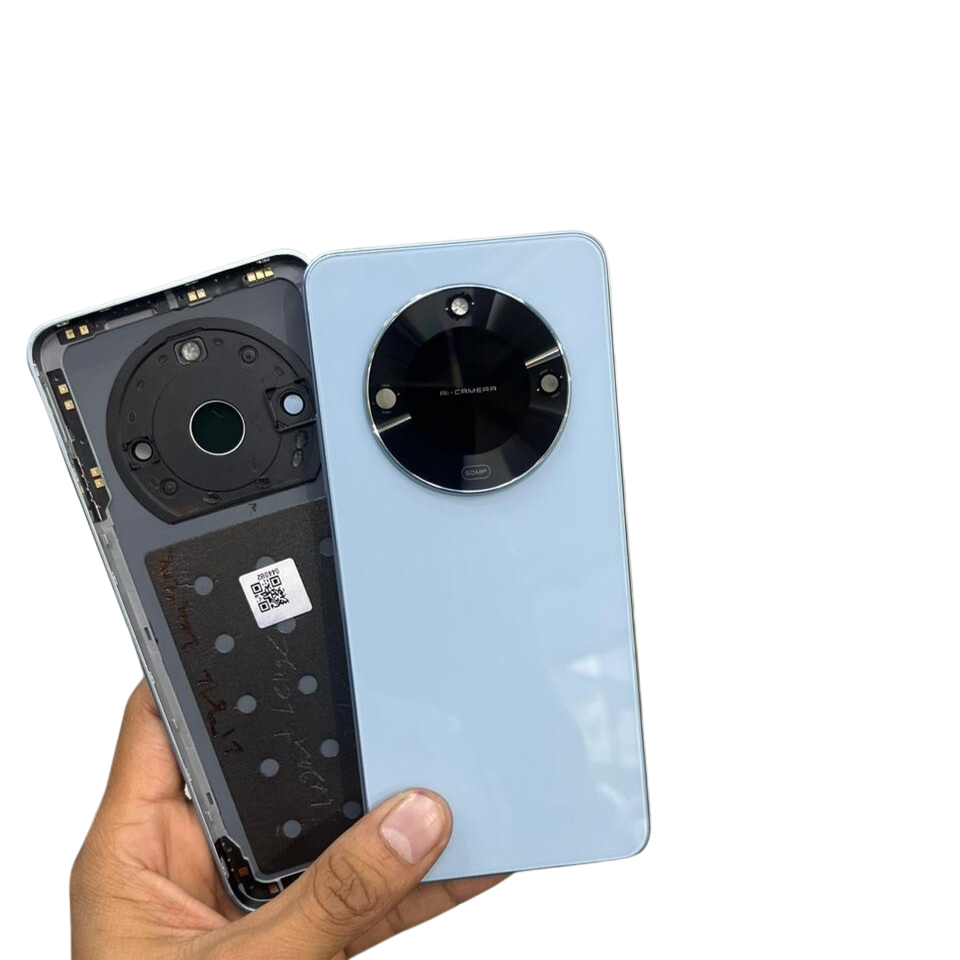 Back Panel Housing Body for Lava Blaza 2 5G Blue with Camera Lens - EGFix