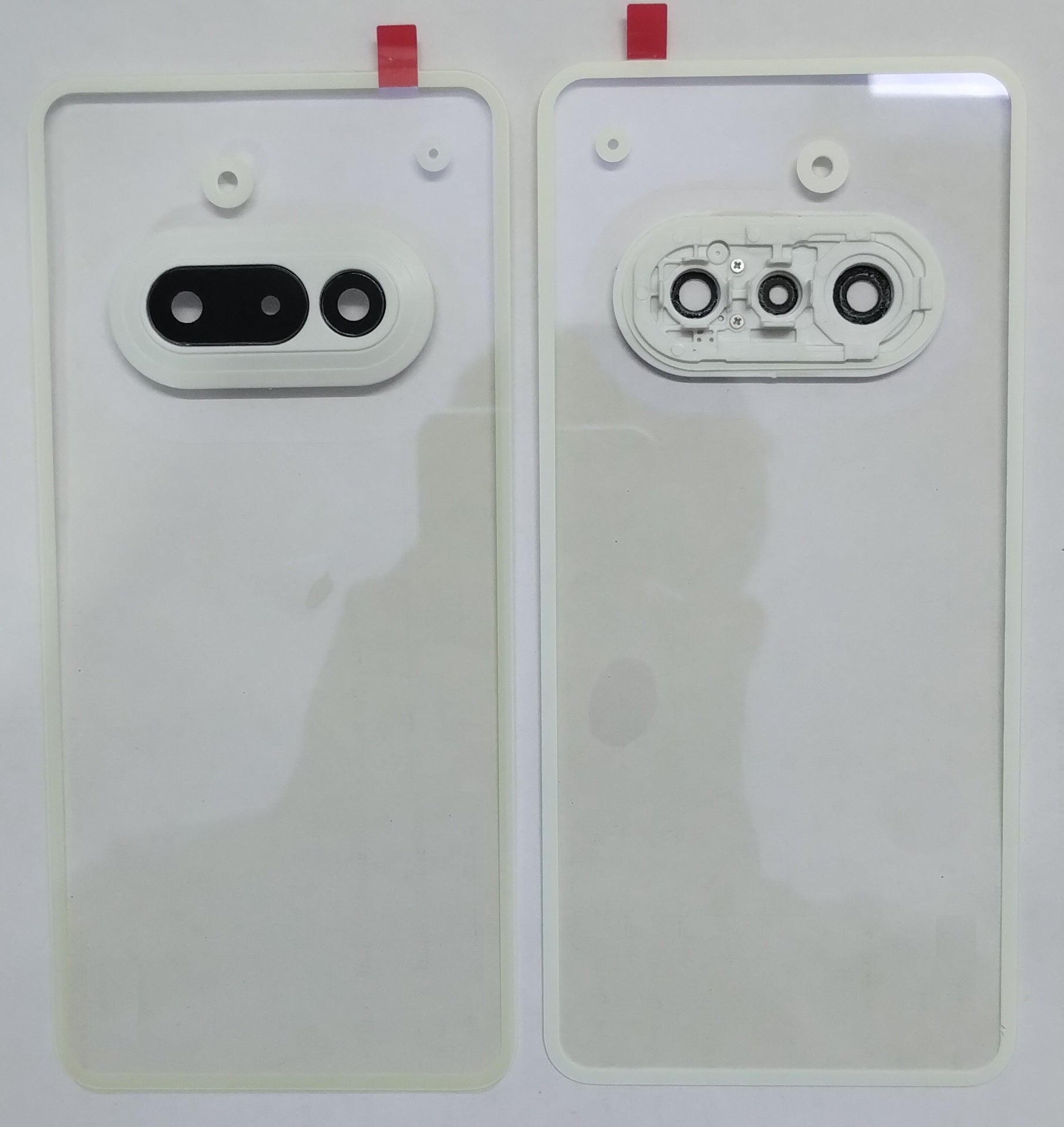 Back Glass Panel for Nothing Phone 3A White with Camera Lens