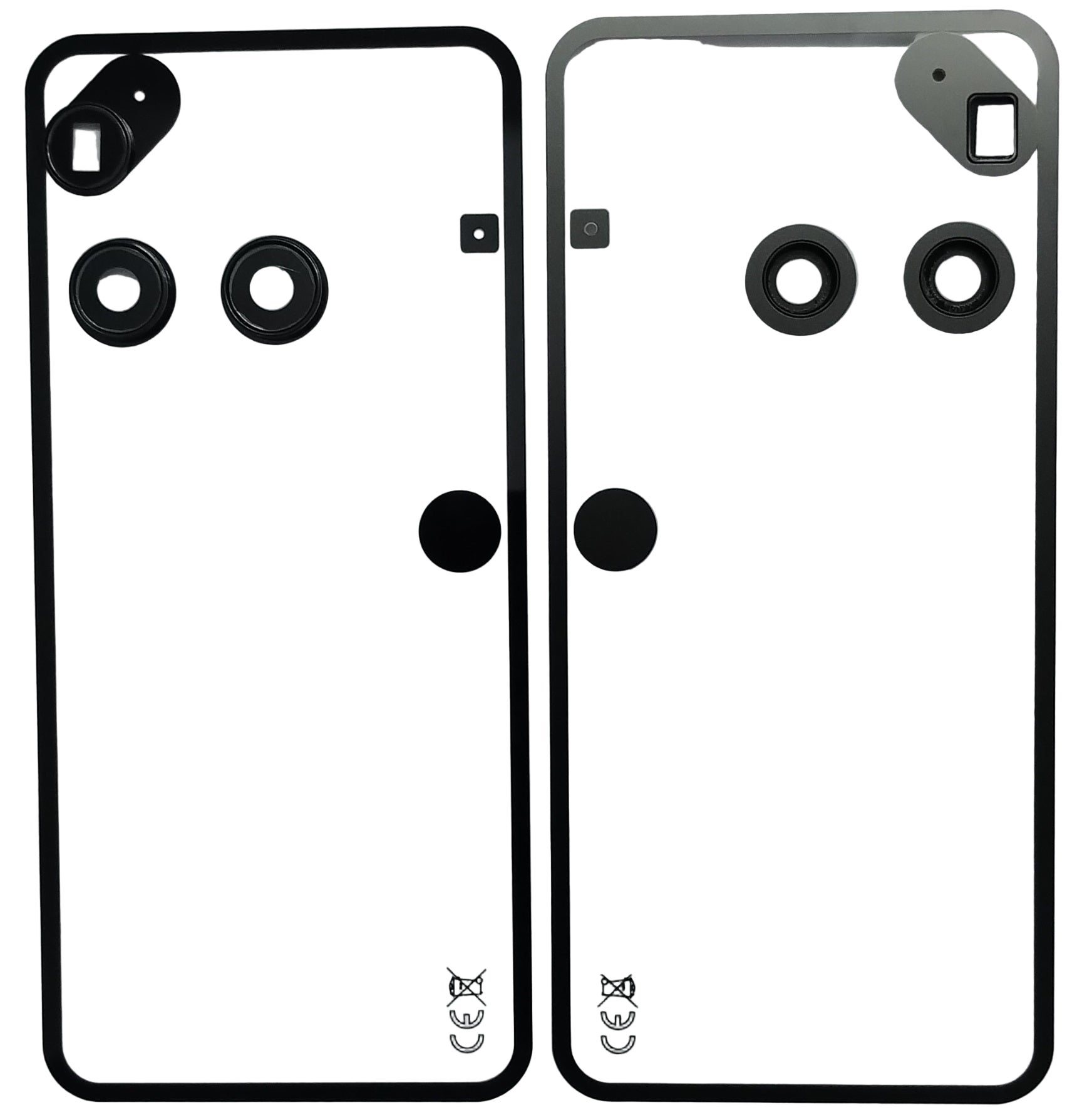 Back Glass Panel for Nothing Phone 3 Black with Camera Lens