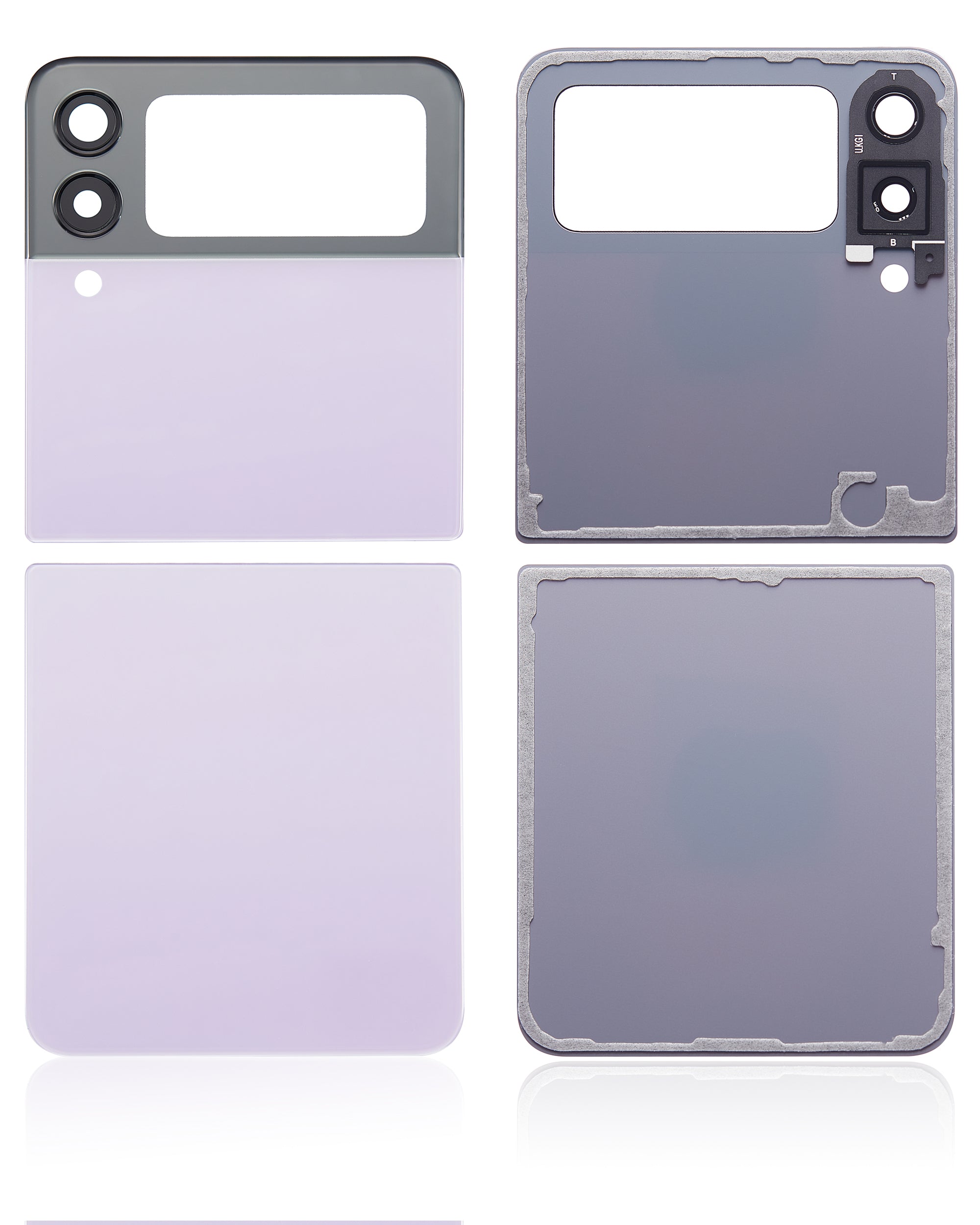 Back Glass Panel for Samsung Galaxy Z Flip 3 5G Lavender with Camera Lens - EGFix