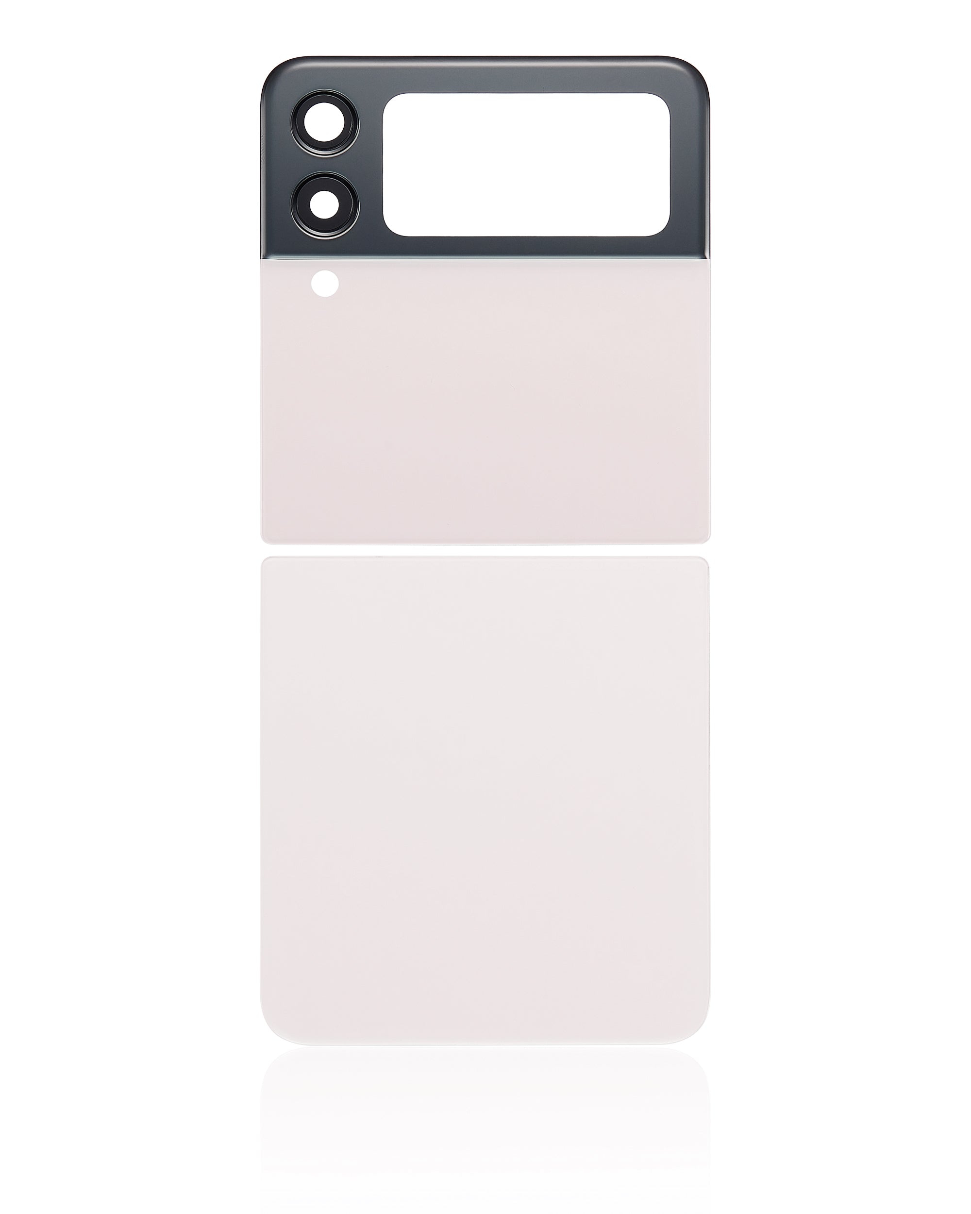 Back Glass Panel for Samsung Galaxy Z Flip 3 5G White with Camera Lens - EGFix
