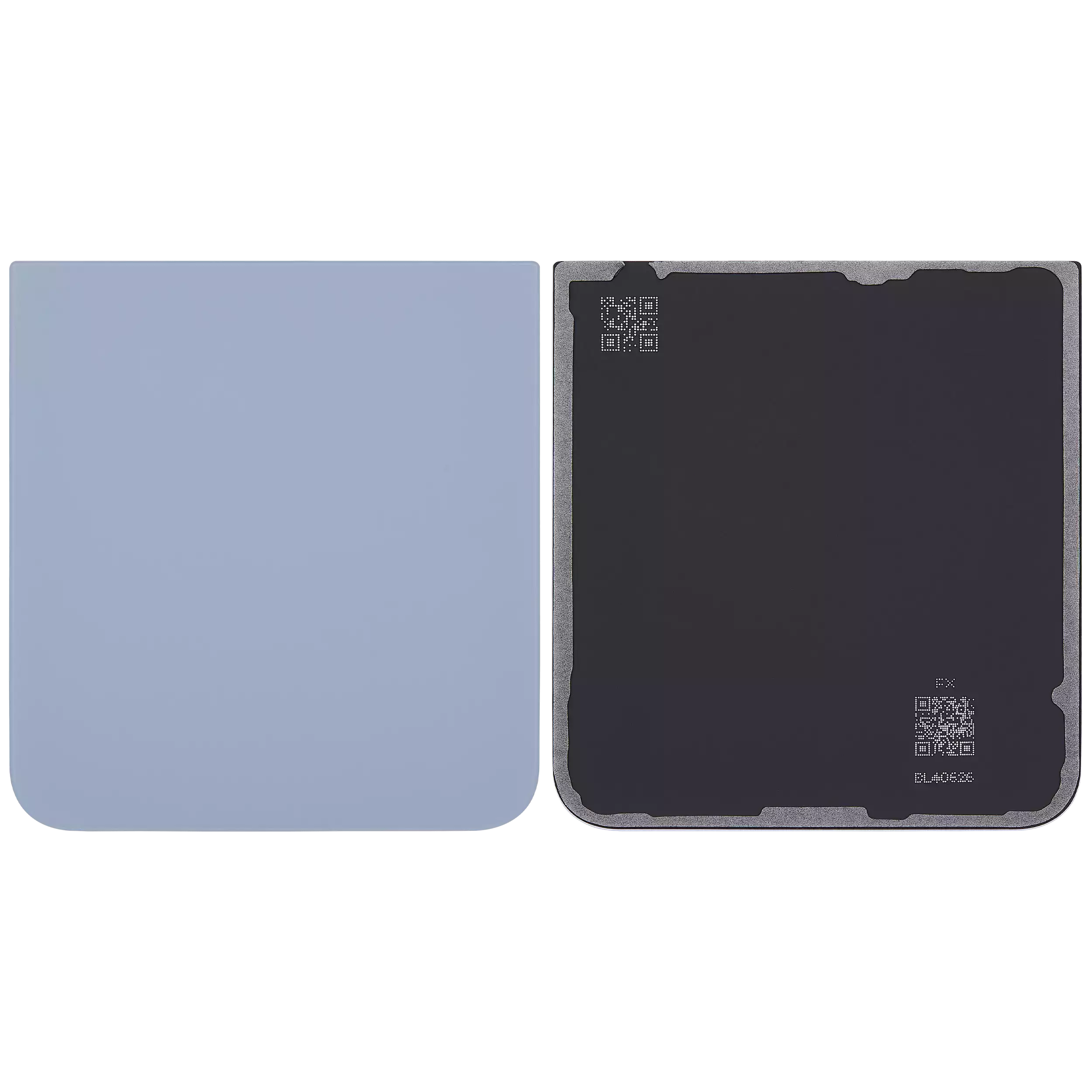 Back Glass Panel for Samsung Galaxy Z Flip 6 5G Blue Bottom - EGFix