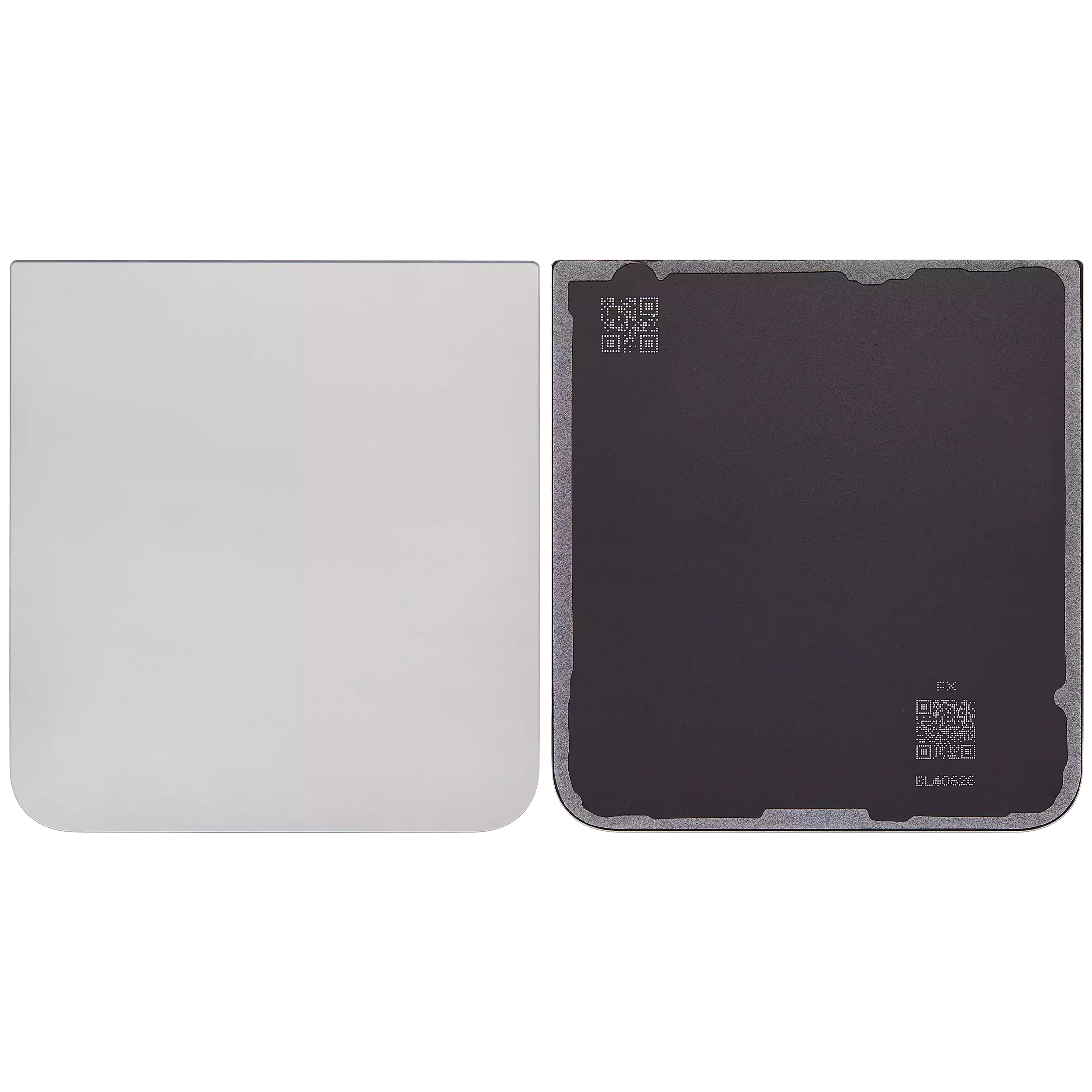 Back Glass Panel for Samsung Galaxy Z Flip 6 5G Silver Bottom - EGFix