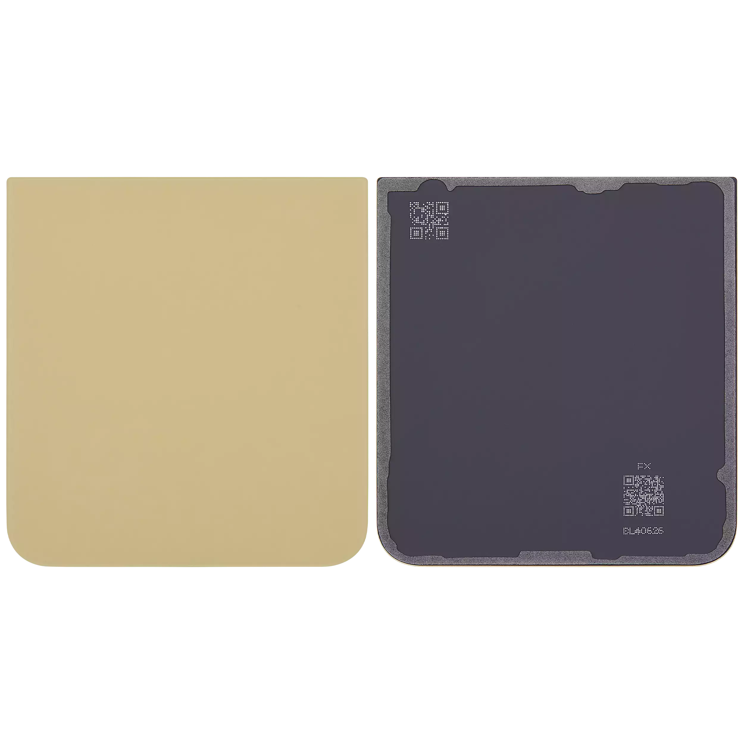 Back Glass Panel for Samsung Galaxy Z Flip 6 5G Yellow Bottom - EGFix