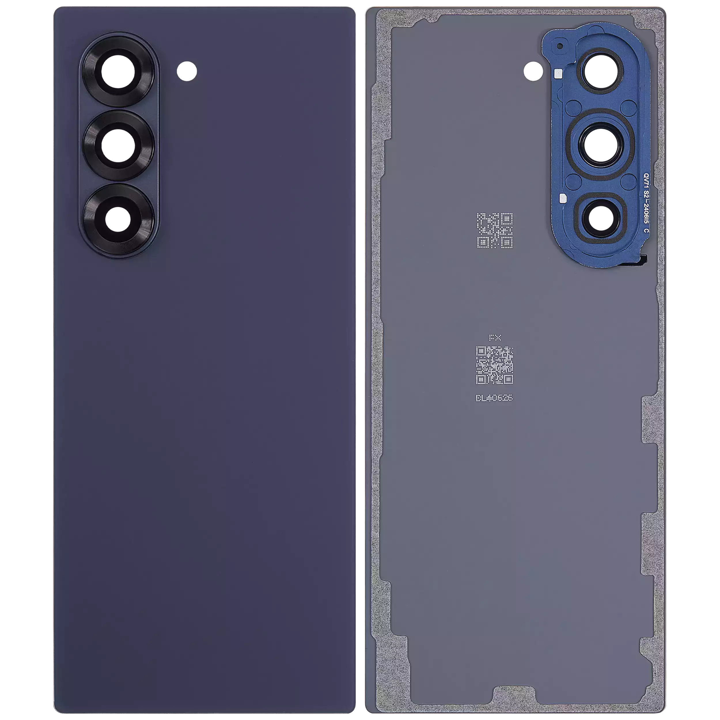 Back Glass Panel for Samsung Galaxy Z Fold 6 5G Navy with Camera Lens - EGFix