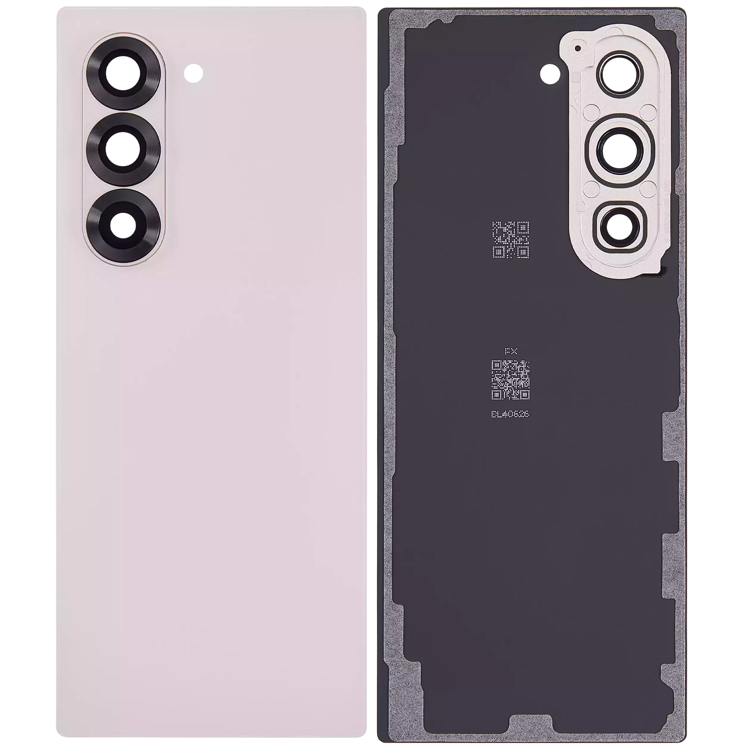 Back Glass Panel for Samsung Galaxy Z Fold 6 5G Pink with Camera Lens - EGFix