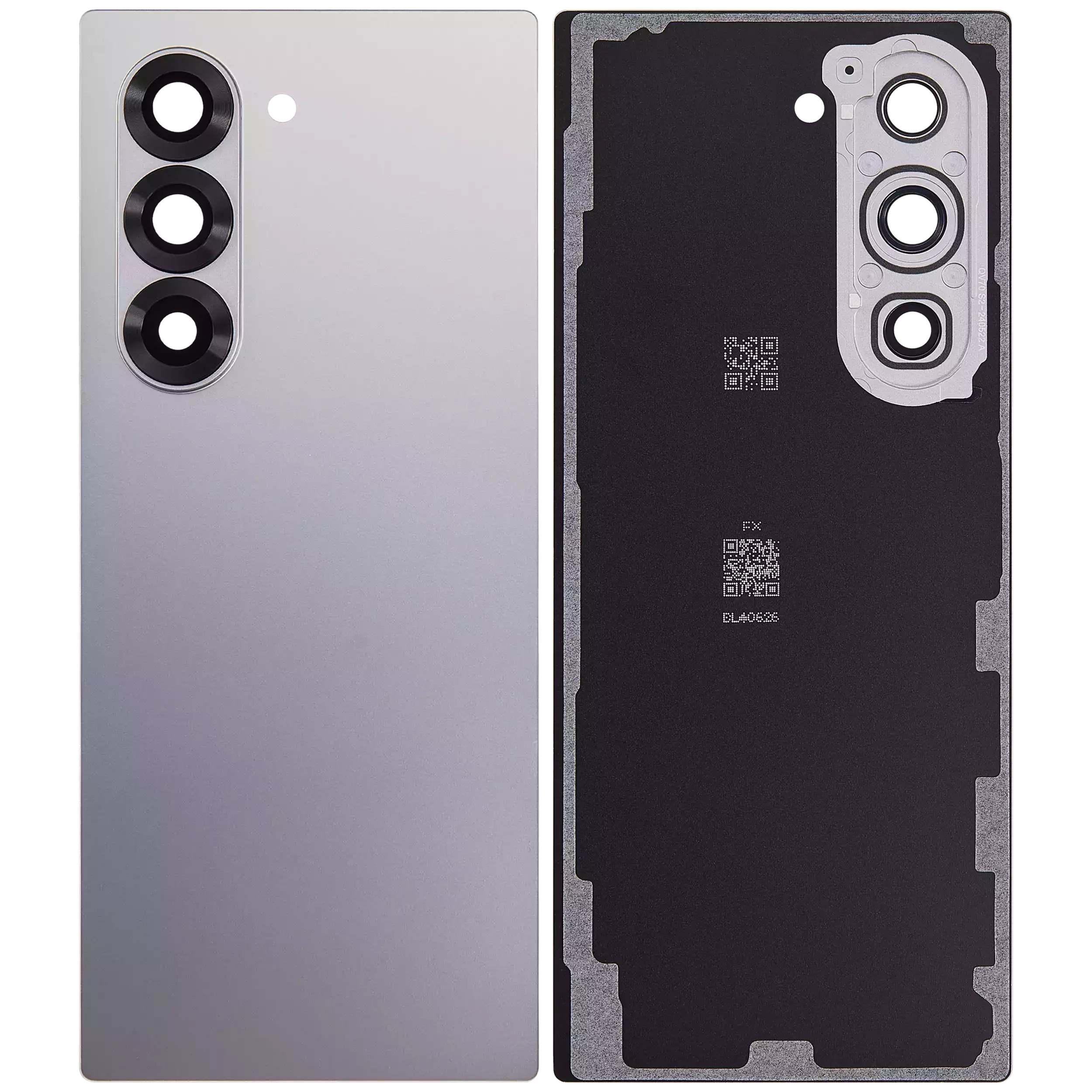 Back Glass Panel for Samsung Galaxy Z Fold 6 5G Silver with Camera Lens - EGFix
