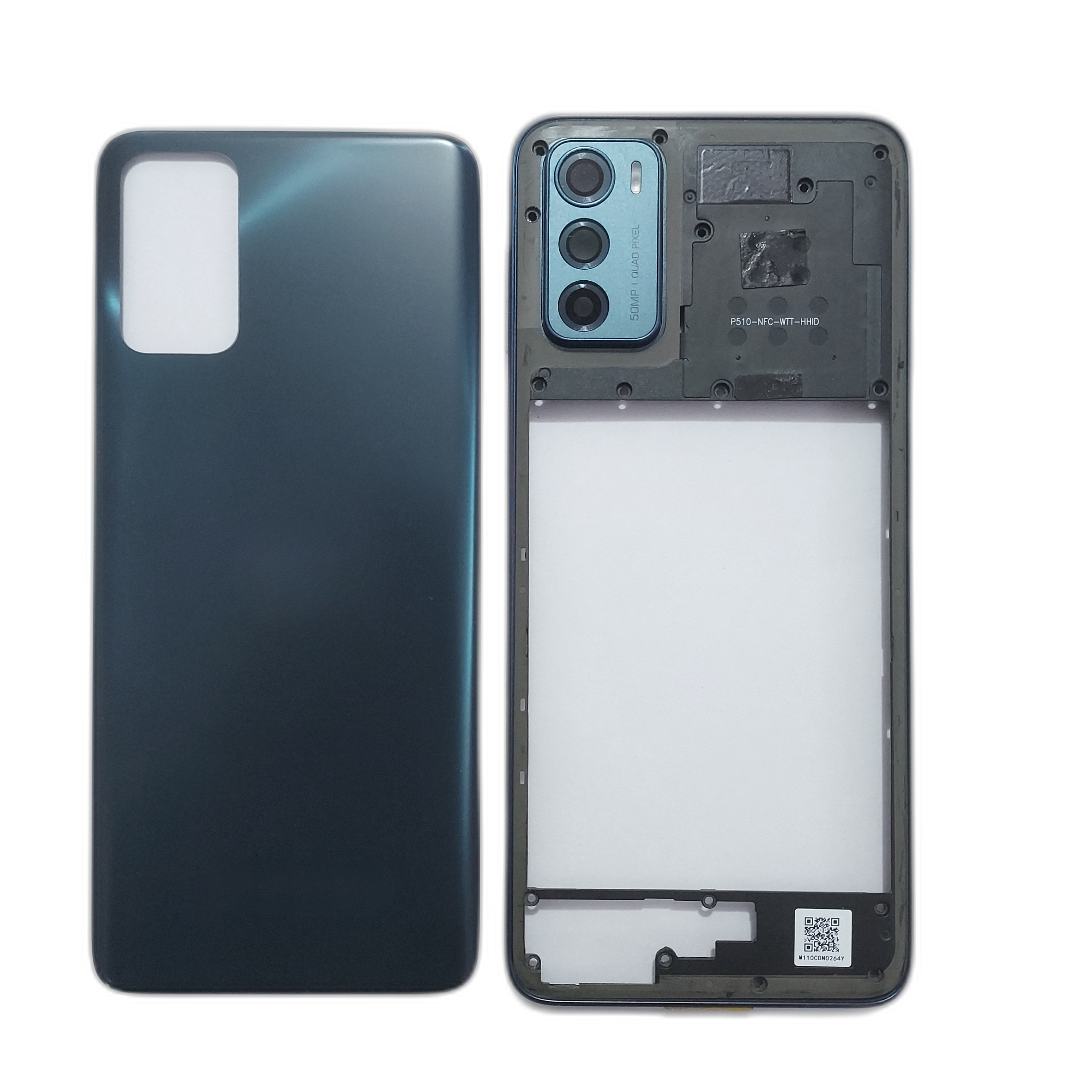 Back Panel Housing Body for Motorola Moto E32 Silver - EGFix