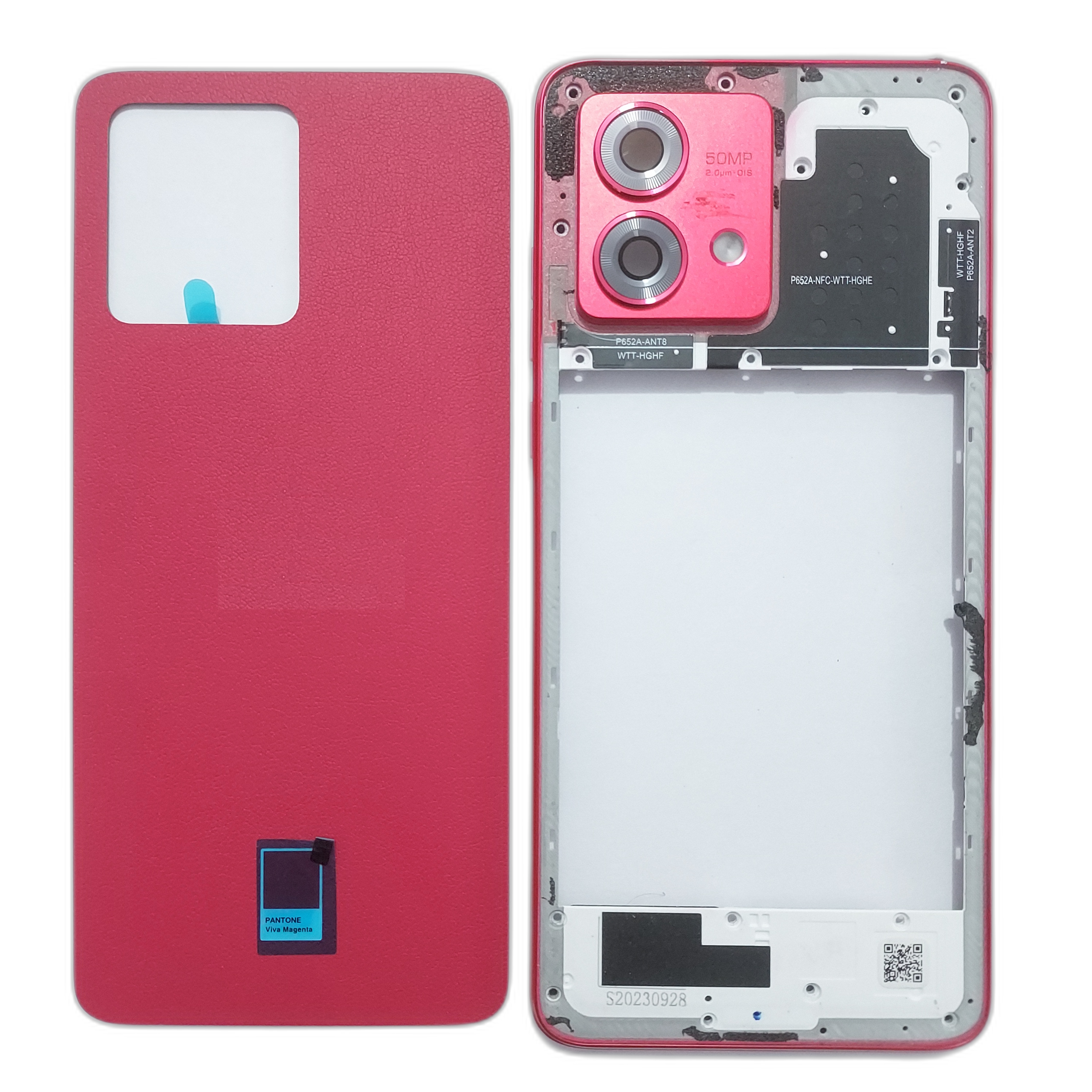 Back Panel Housing Body for Motorola Moto G84 Red - EGFix
