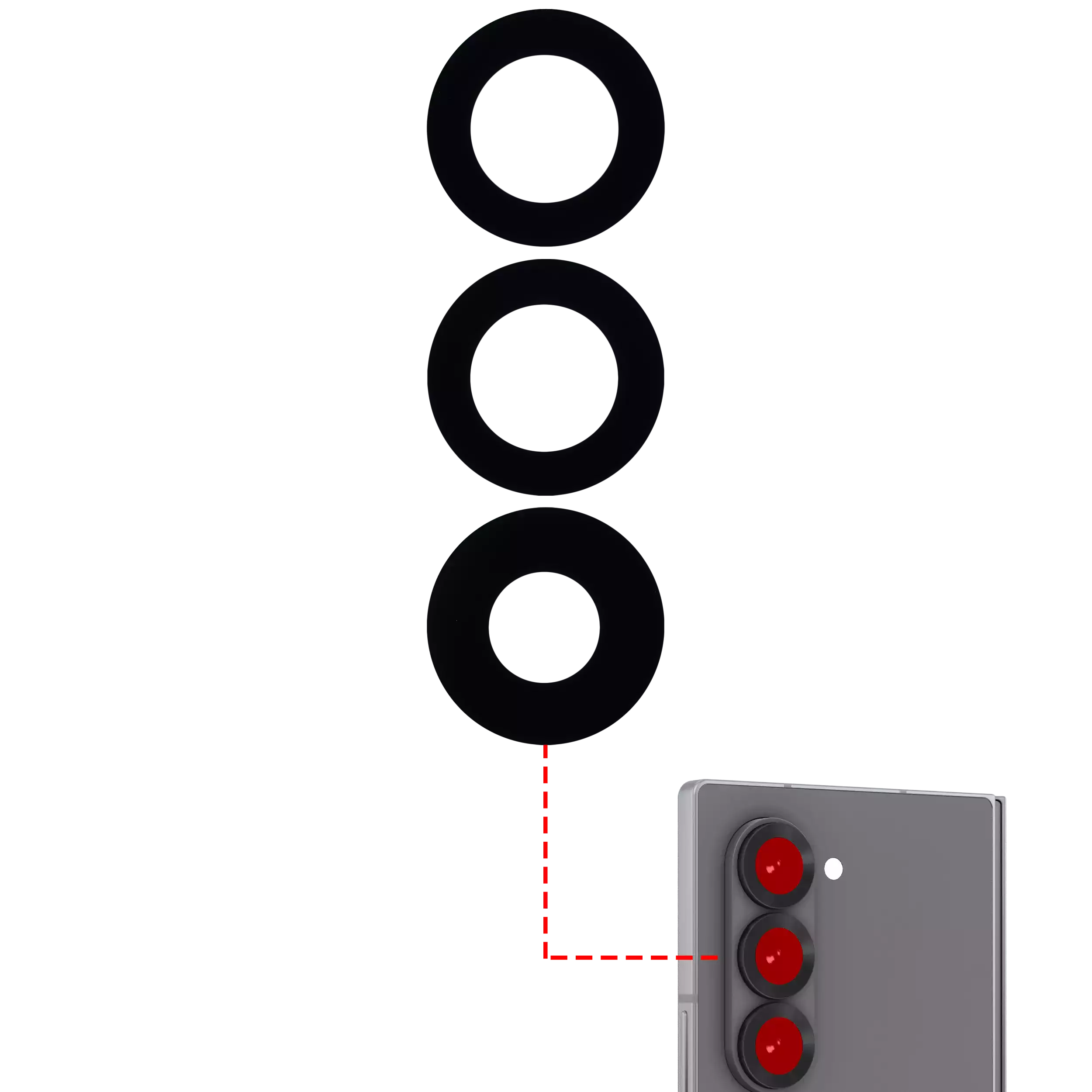 Camera Lens Glass for Samsung Galaxy Z Fold 6 5G - EGFix