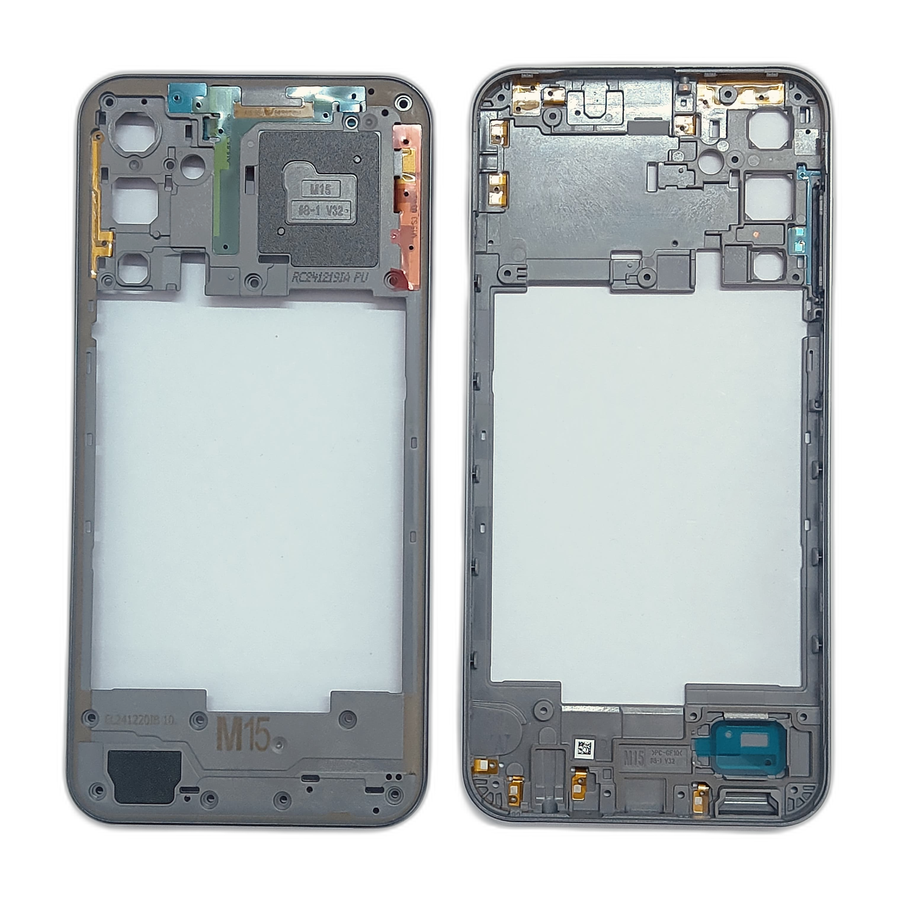 Chrome Bezel Ring Frame for Samsung Galaxy M15 Prime 5G Grey - EGFix