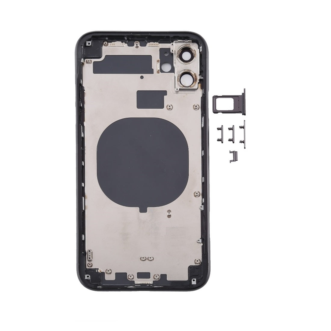 Complete Housing Body for iPhone 11 Black with Side Keys Sim Tray and Camera Lens