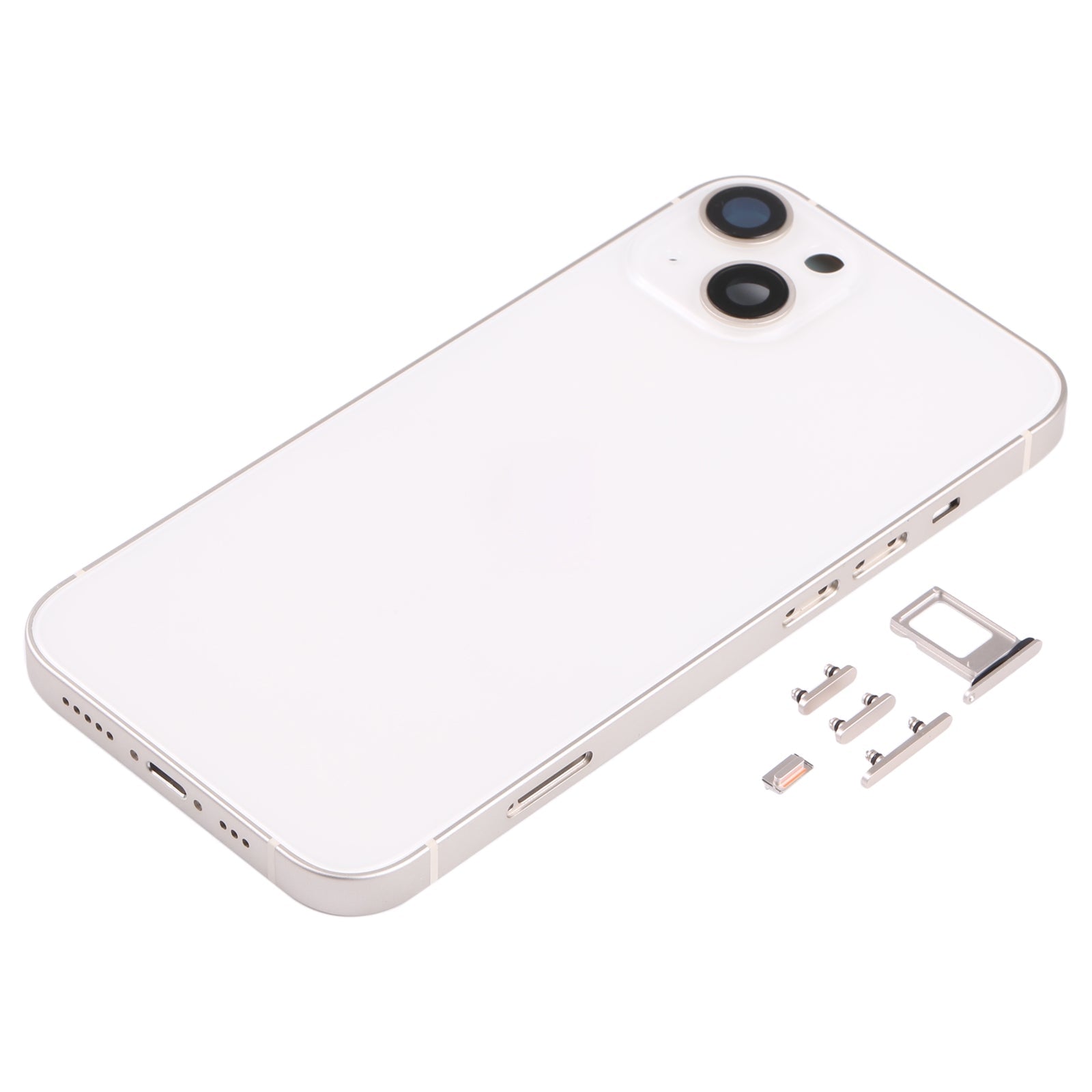 Complete Housing Body for Apple iPhone 13 White with Side Keys Sim Tray and Camera Lens