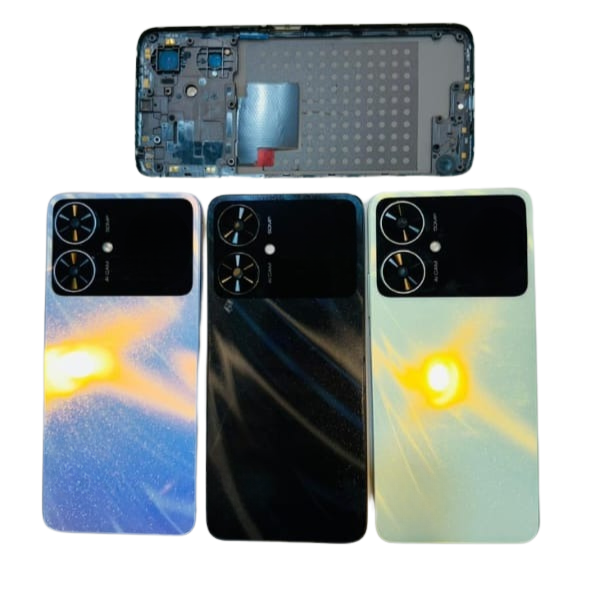 Complete Housing Body for Poco M6 5G Back Panel with Bezel - EGFix