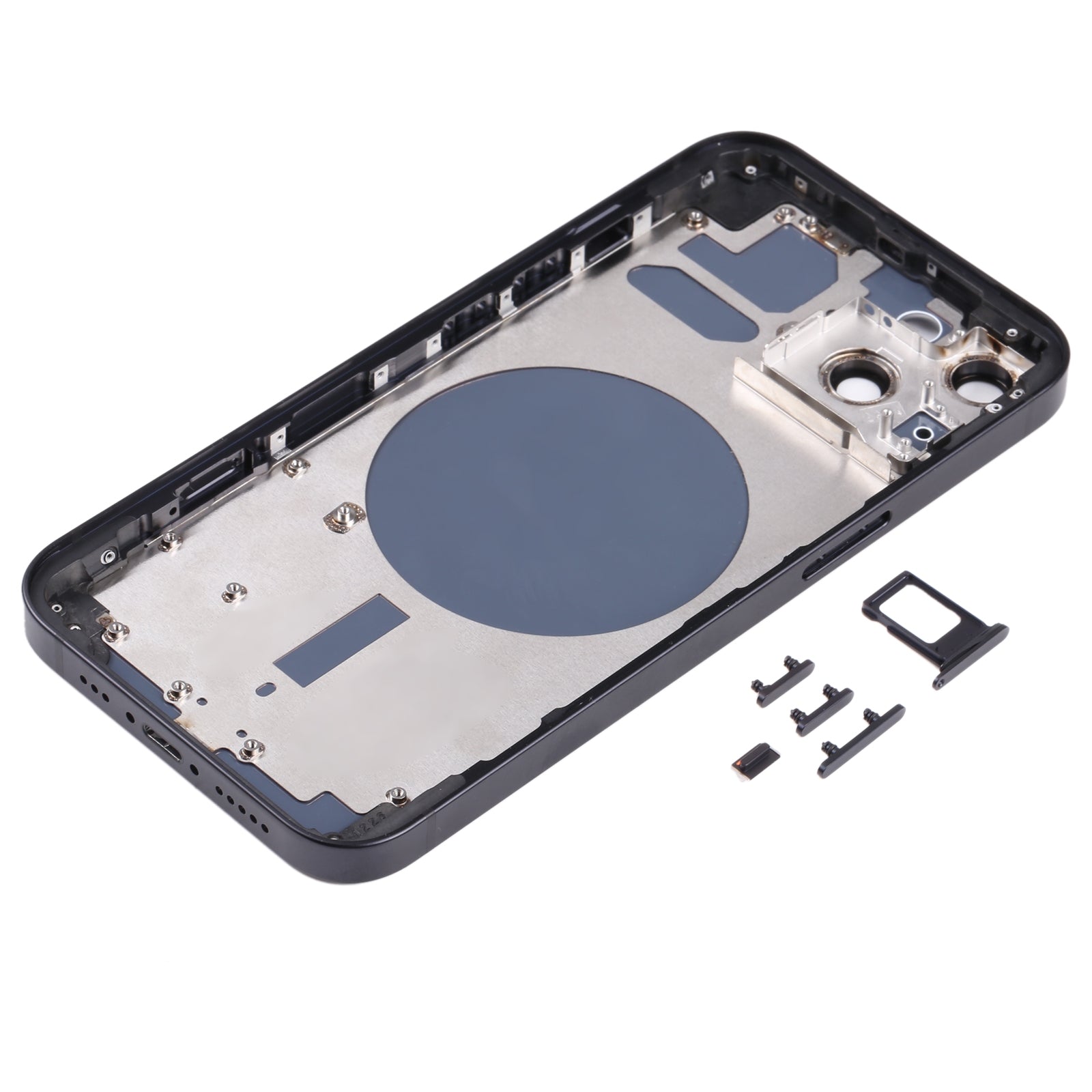 Complete Housing Body for iPhone 13 Black with Side Keys Sim Tray and Camera Lens
