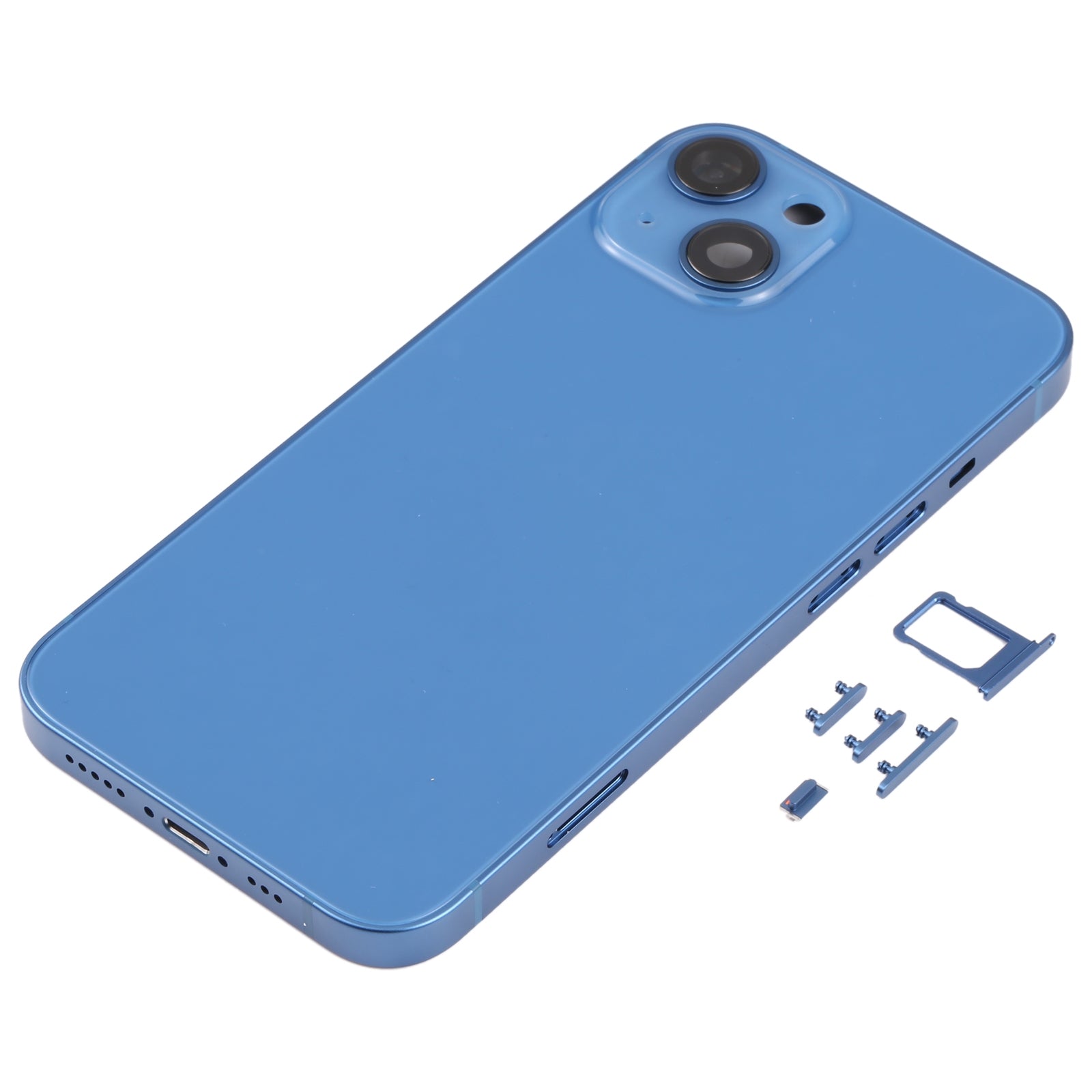 Complete Housing Body for iPhone 13 Blue with Side Keys Sim Tray and Camera Lens