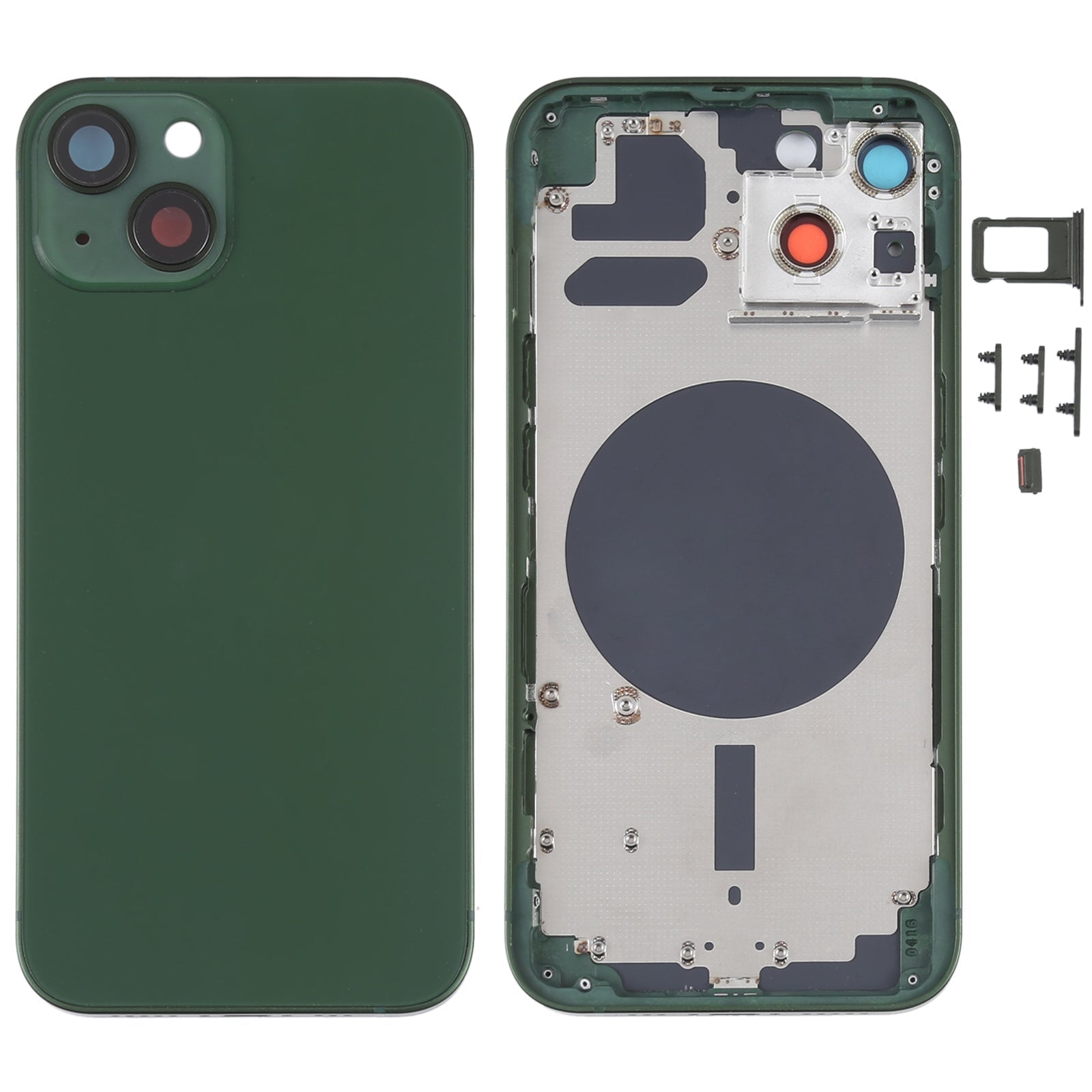 Complete Housing Body for iPhone 13 Green with Side Keys Sim Tray and Camera Lens