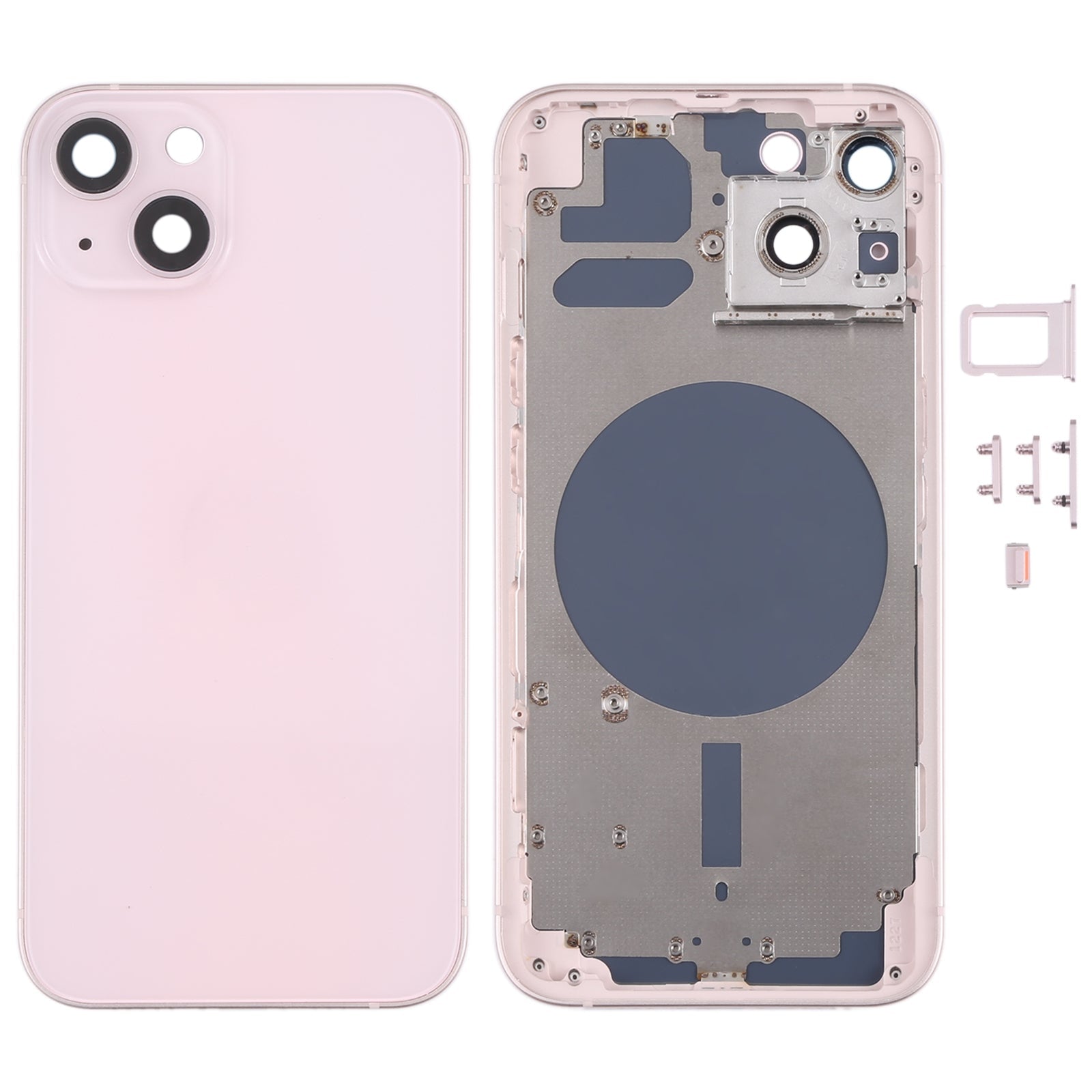 Complete Housing Body for iPhone 13 Pink with Side Keys Sim Tray and Camera Lens
