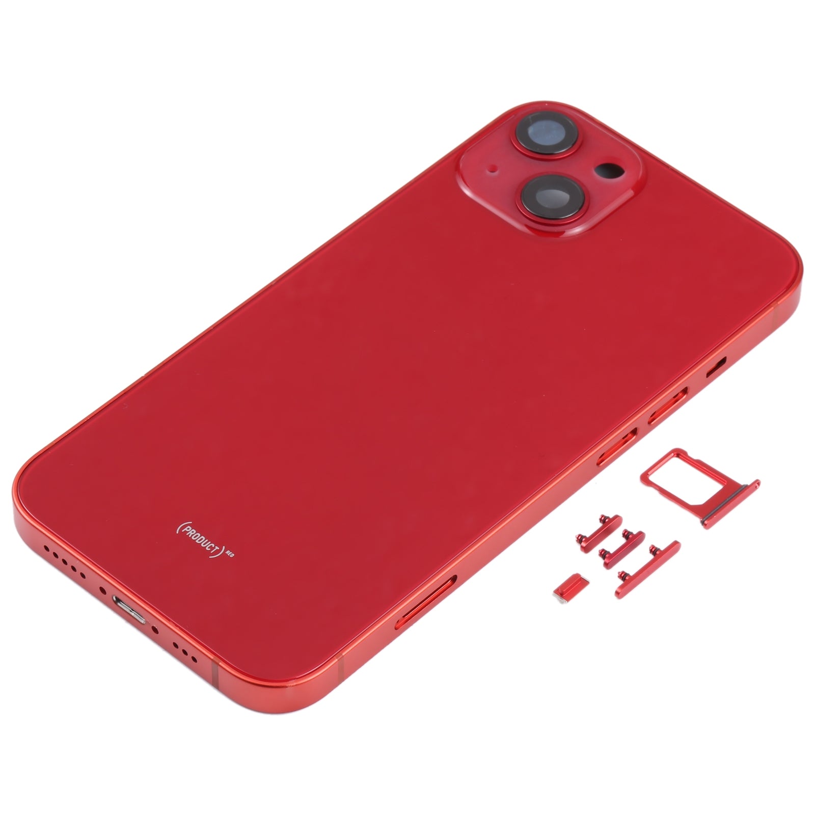 Complete Housing Body for iPhone 13 Red with Side Keys Sim Tray and Camera Lens