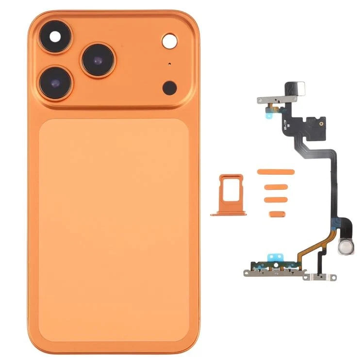 Converter Back Panel Housing Body for iPhone 11 to iPhone 17 Pro Orange