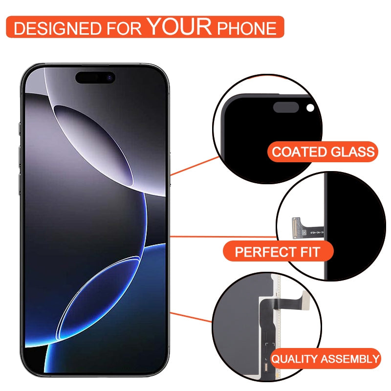 DD Soft OLED Display Screen for Apple iPhone 14 Pro Folder Combo EGFix