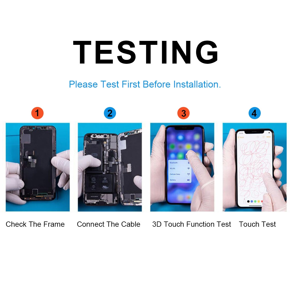 DD Soft OLED Display Screen for Apple iPhone 14 Pro Folder Combo EGFix