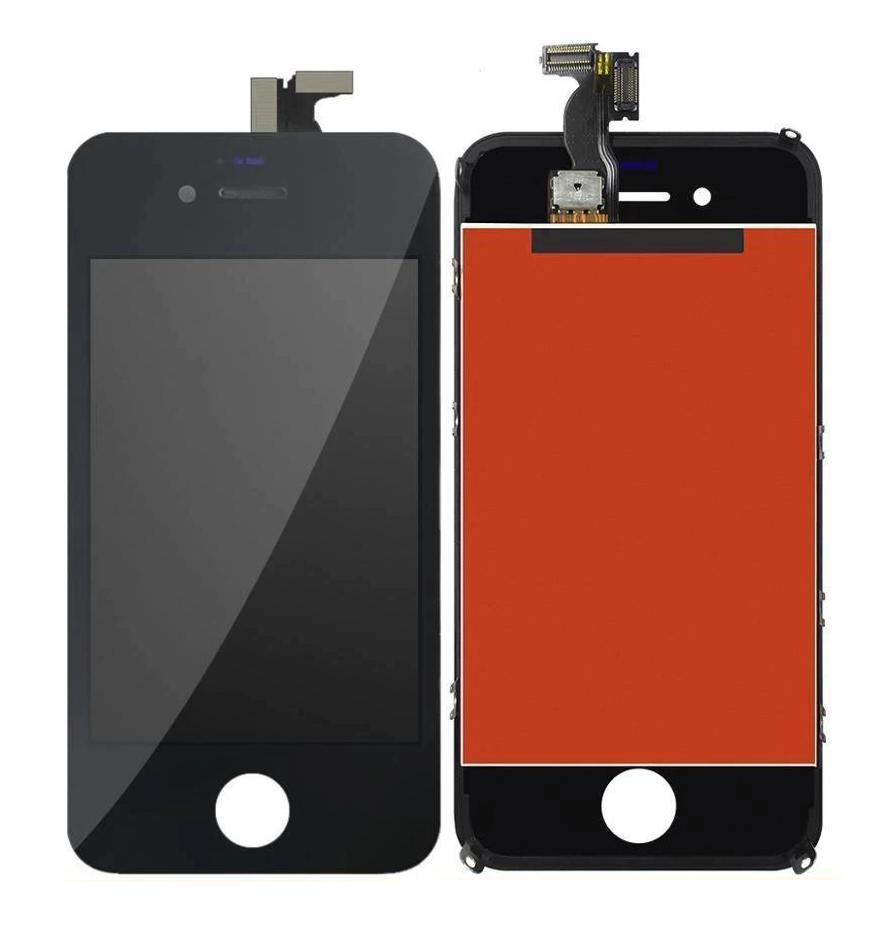 Display for Apple iPhone 4 Black (Screen Folder Combo)