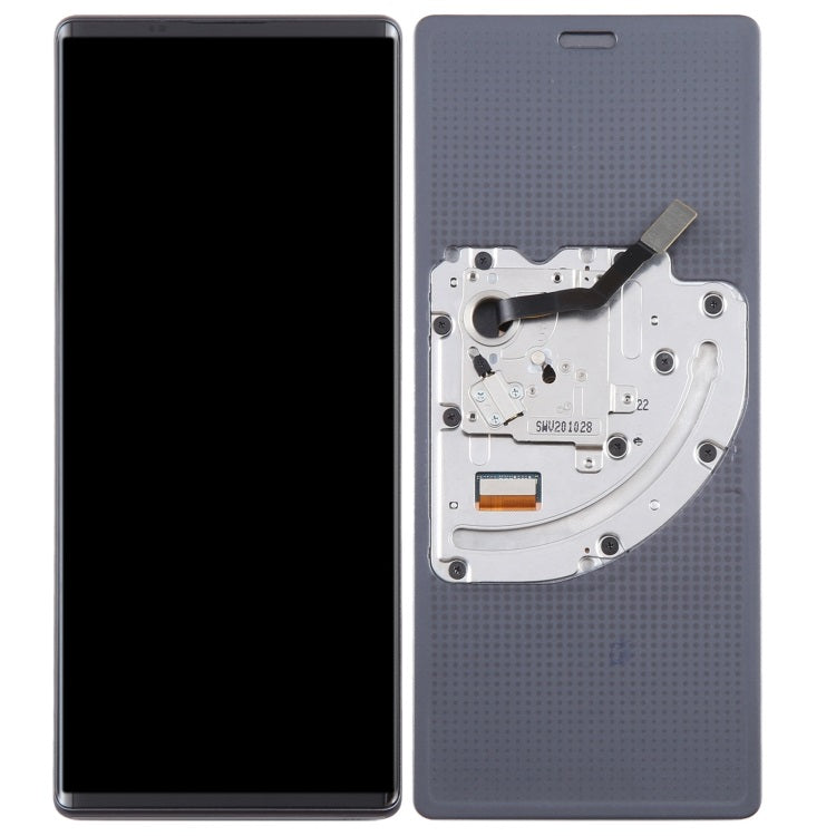 Display for LG Wing 5G (Screen Folder Combo) Black with Frame