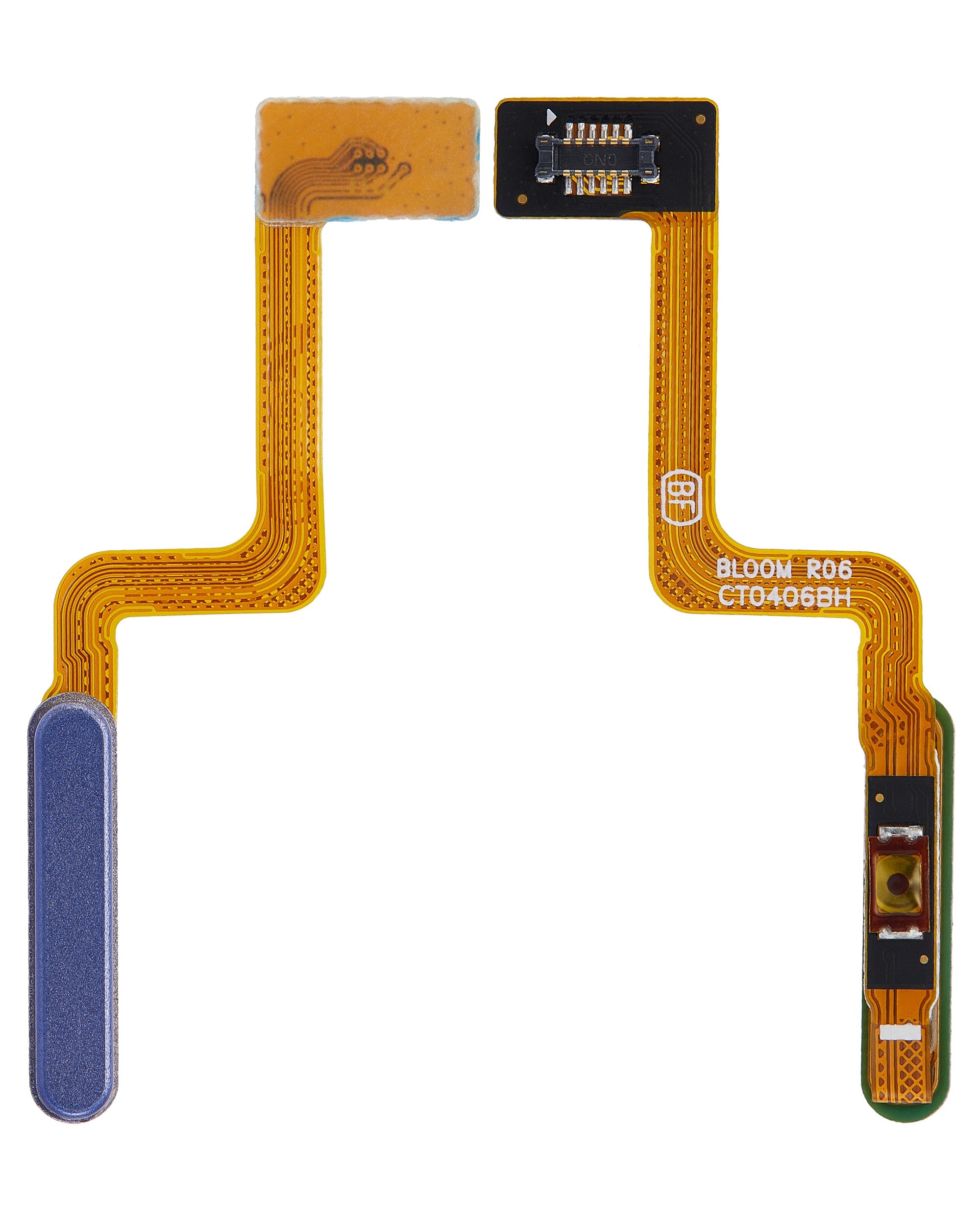 Fingerprint Side Power On Off Button for Samsung Galaxy Z Flip Purple - EGFix