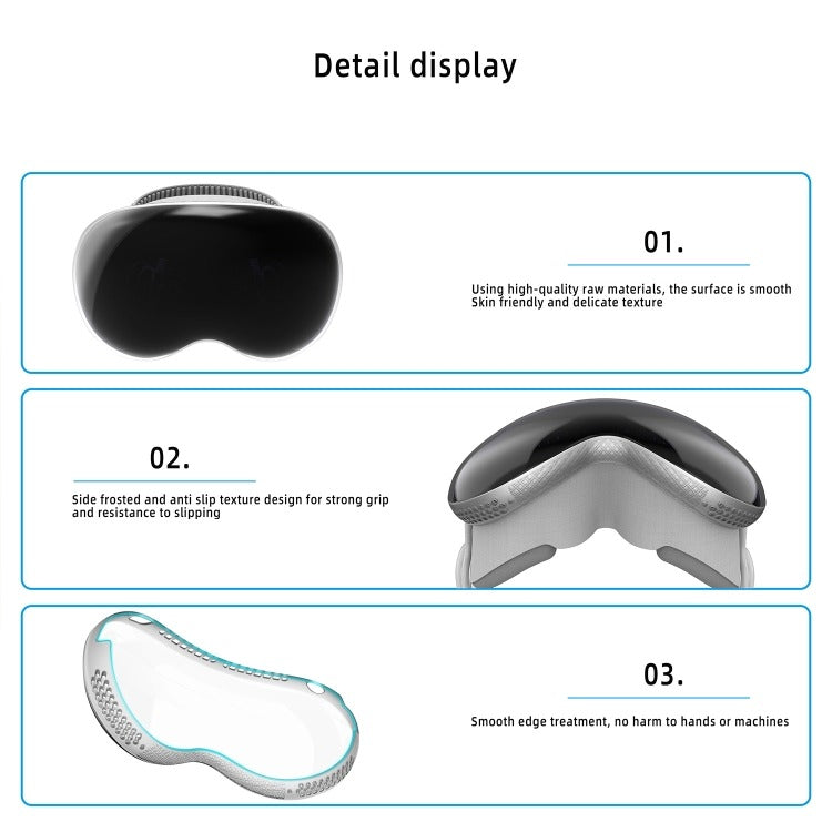 VR Glass Protective  Case Cover For Apple Vision Pro Transparent