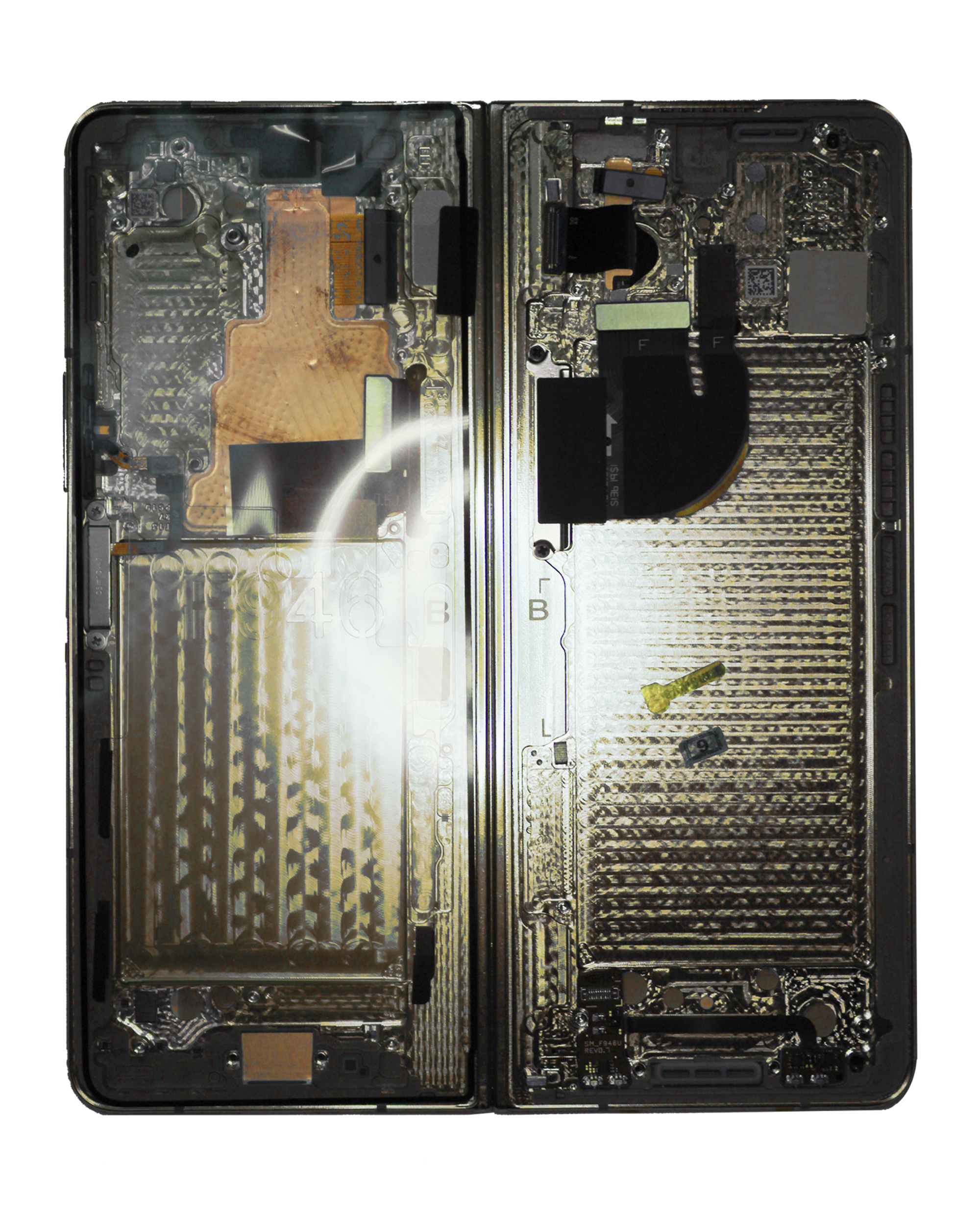 Internal OLED Display Screen for Samsung Galaxy Z Fold 5 5G Cream Foldable with Frame