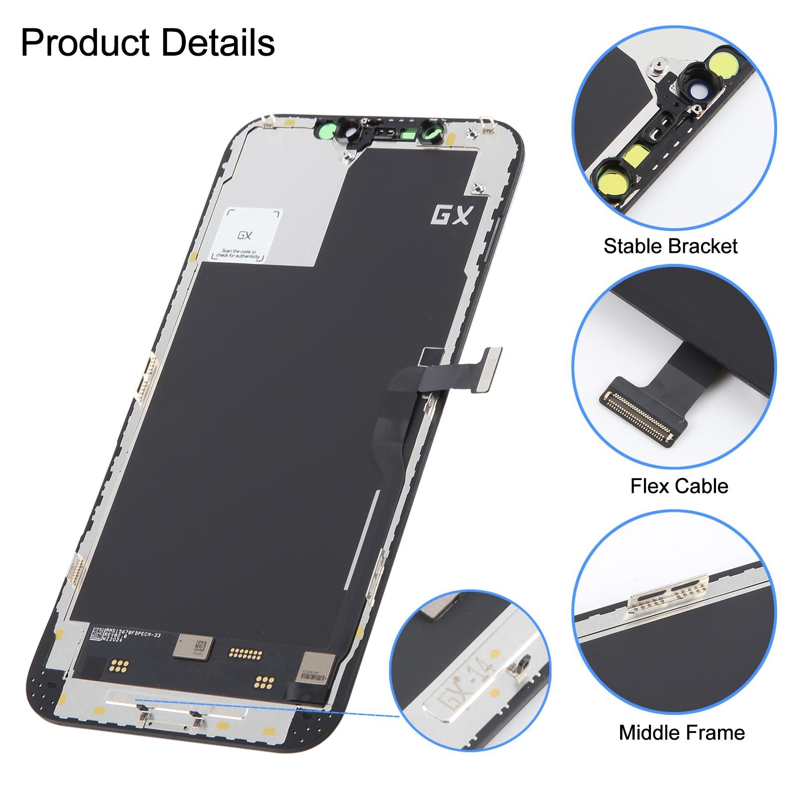 Display for Apple iPhone 13 Pro Max (Screen Folder Combo)
