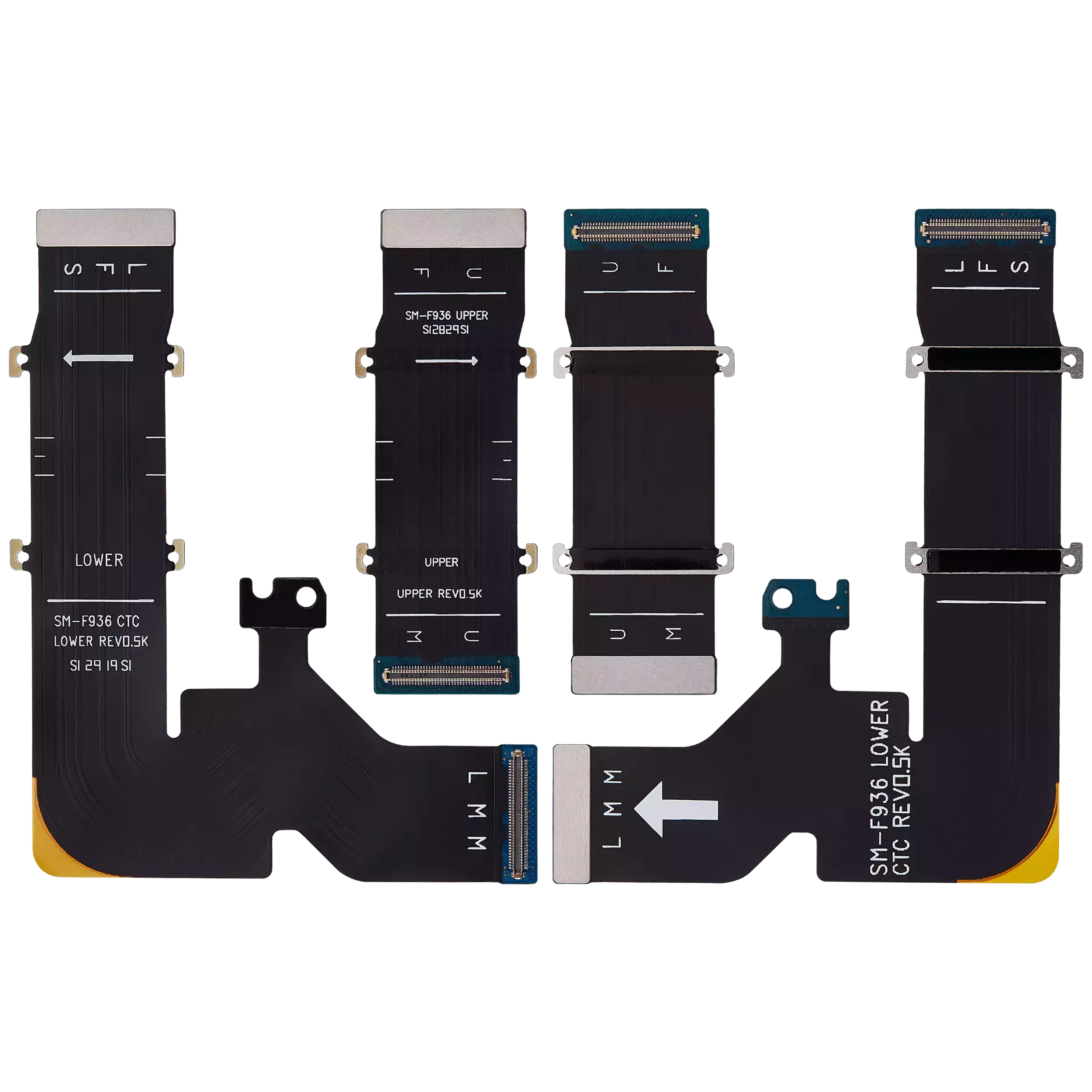 LCD Display Spin Axis Flex Cable For Samsung Galaxy Fold 4 1 Pair