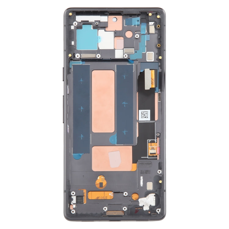 OLED Display Screen for Google Pixel 7A (Folder Combo) with Frame Black
