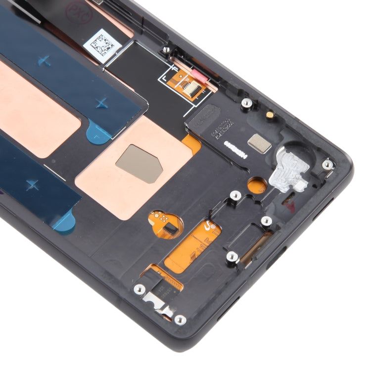 OLED Display Screen for Google Pixel 7A (Folder Combo) with Frame Black