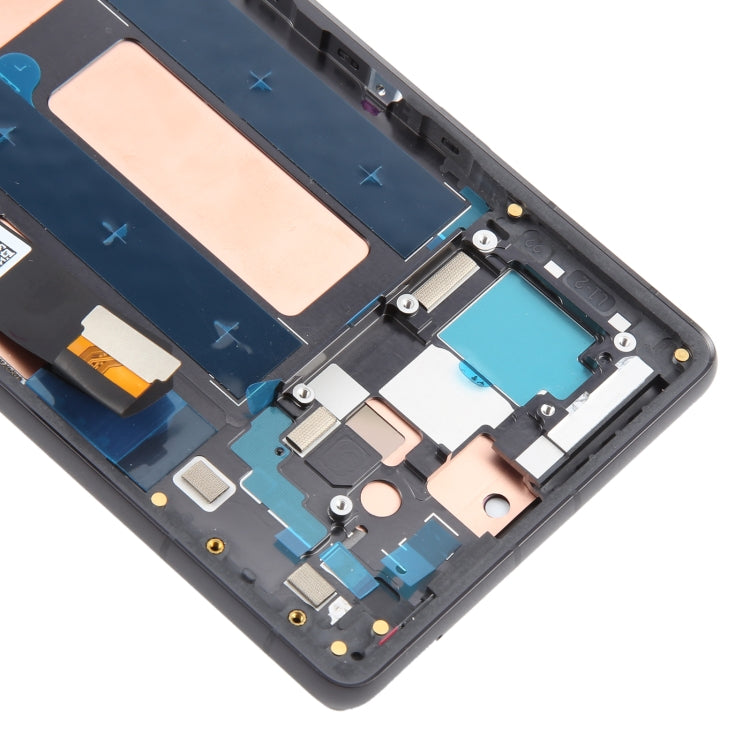 OLED Display Screen for Google Pixel 7A (Folder Combo) with Frame Black