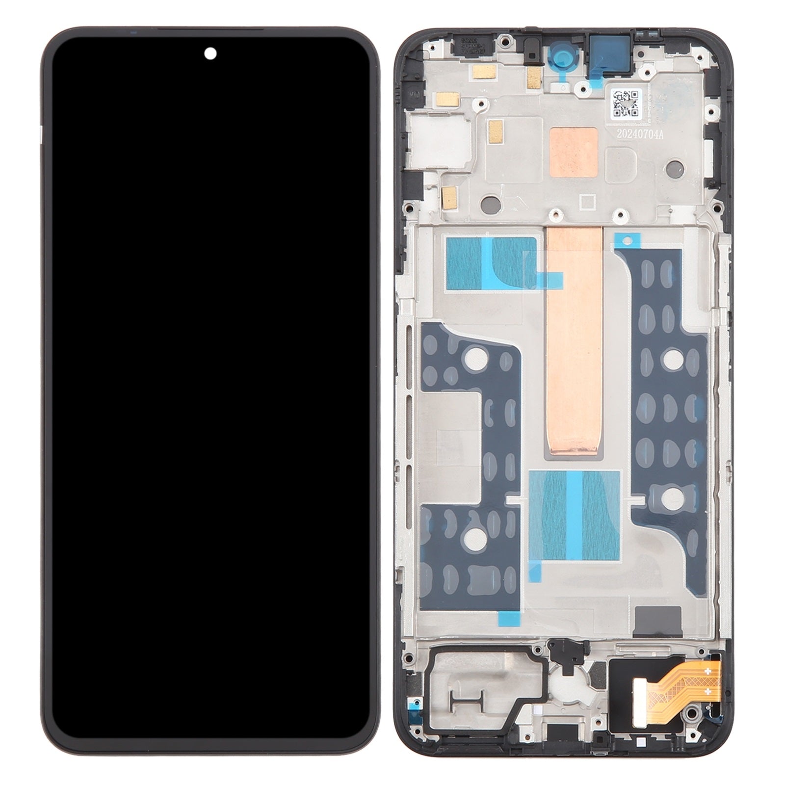 OLED Display Screen for Nothing CMF Phone 1 Black (Folder Combo) with Frame