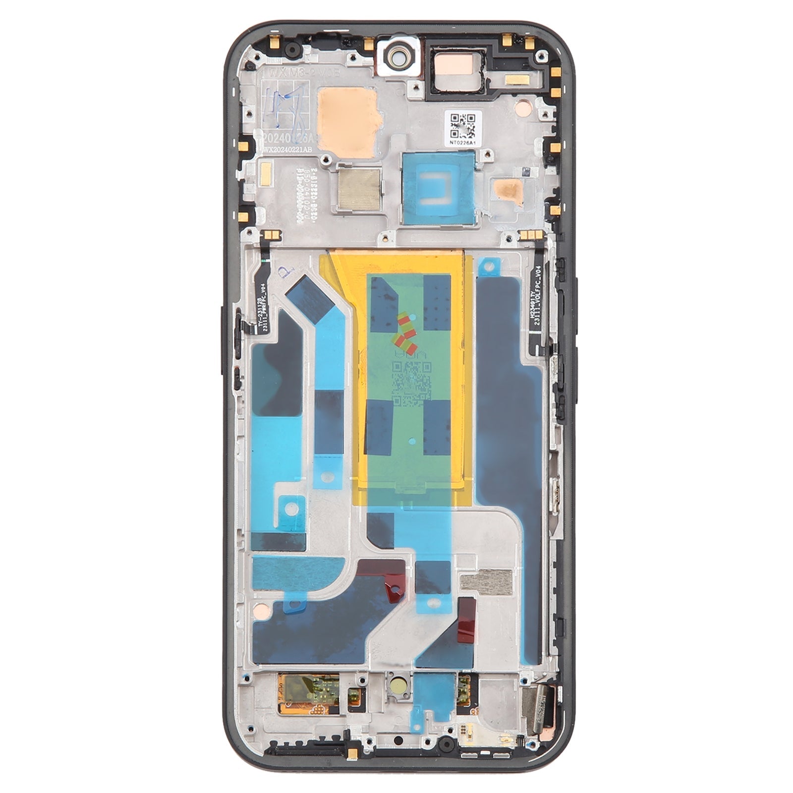 OLED Display Screen for Nothing Phone 2A A142 5G Black (Folder Combo) with Frame - EGFix