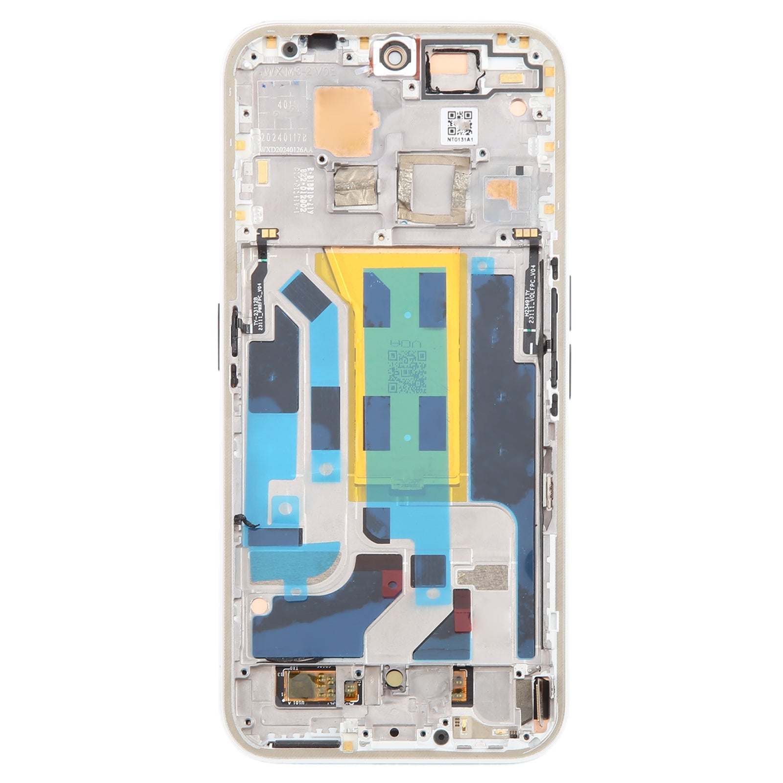 OLED Display Screen for Nothing Phone 2A A142 5G White (Folder Combo) with Frame - EGFix